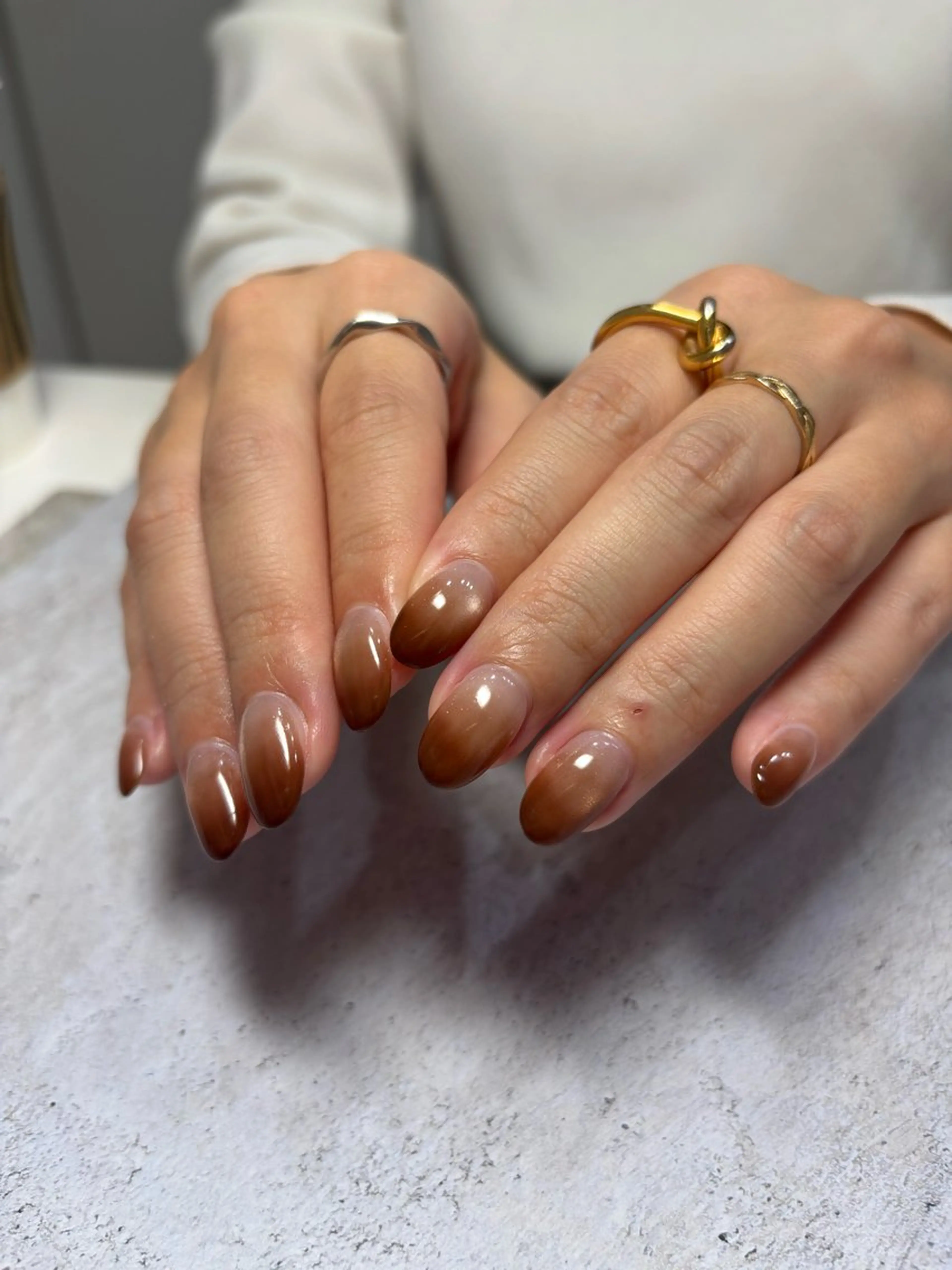 ネイル フレンチネイル グラデーション ハンドネイル LINON所属・【LINON】 airiのネイルデザイン