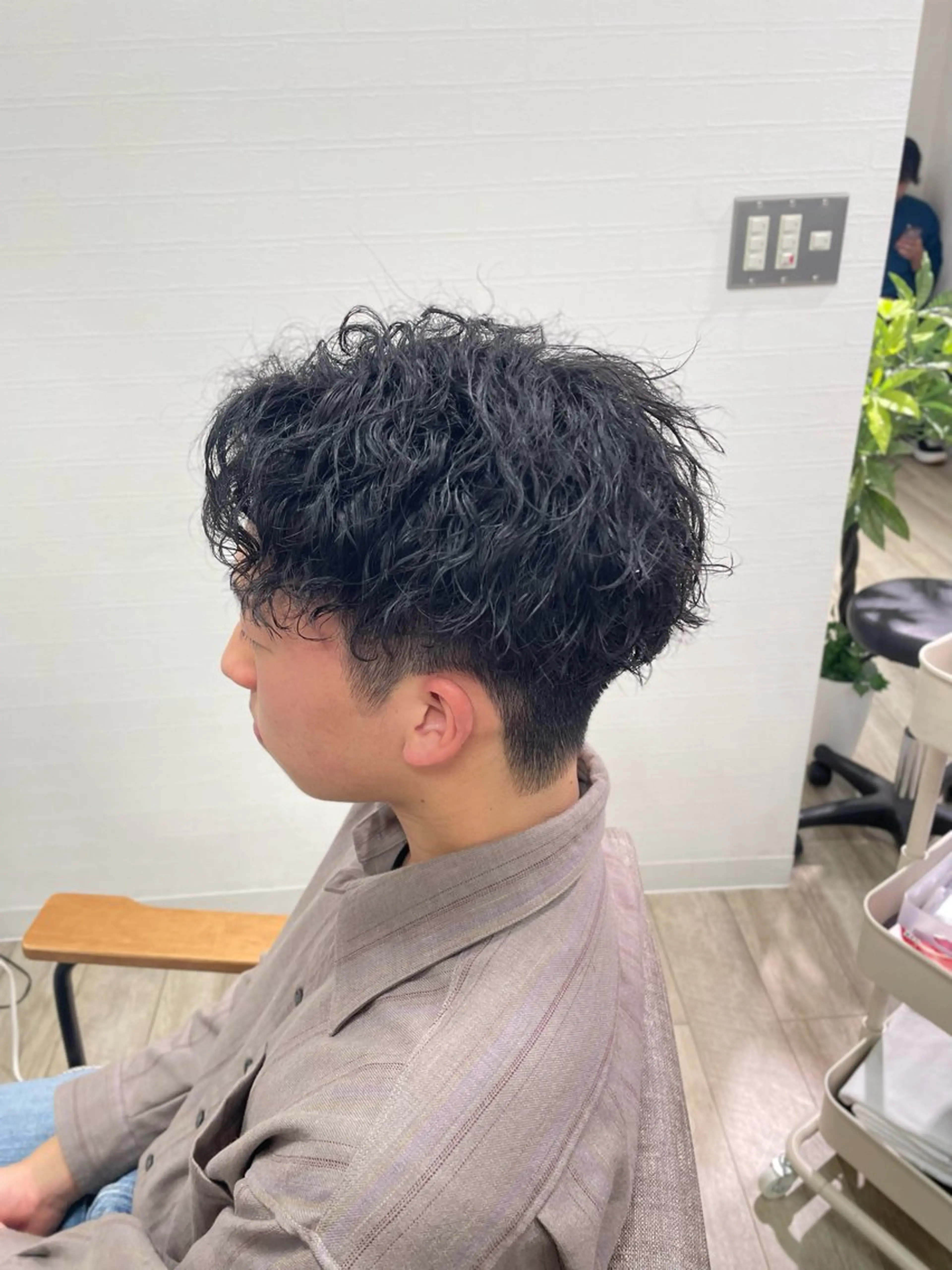 ショート パーマ メンズ カット パーマ 【髪質改善サロン】 🌟だいち🌟のヘアスタイル