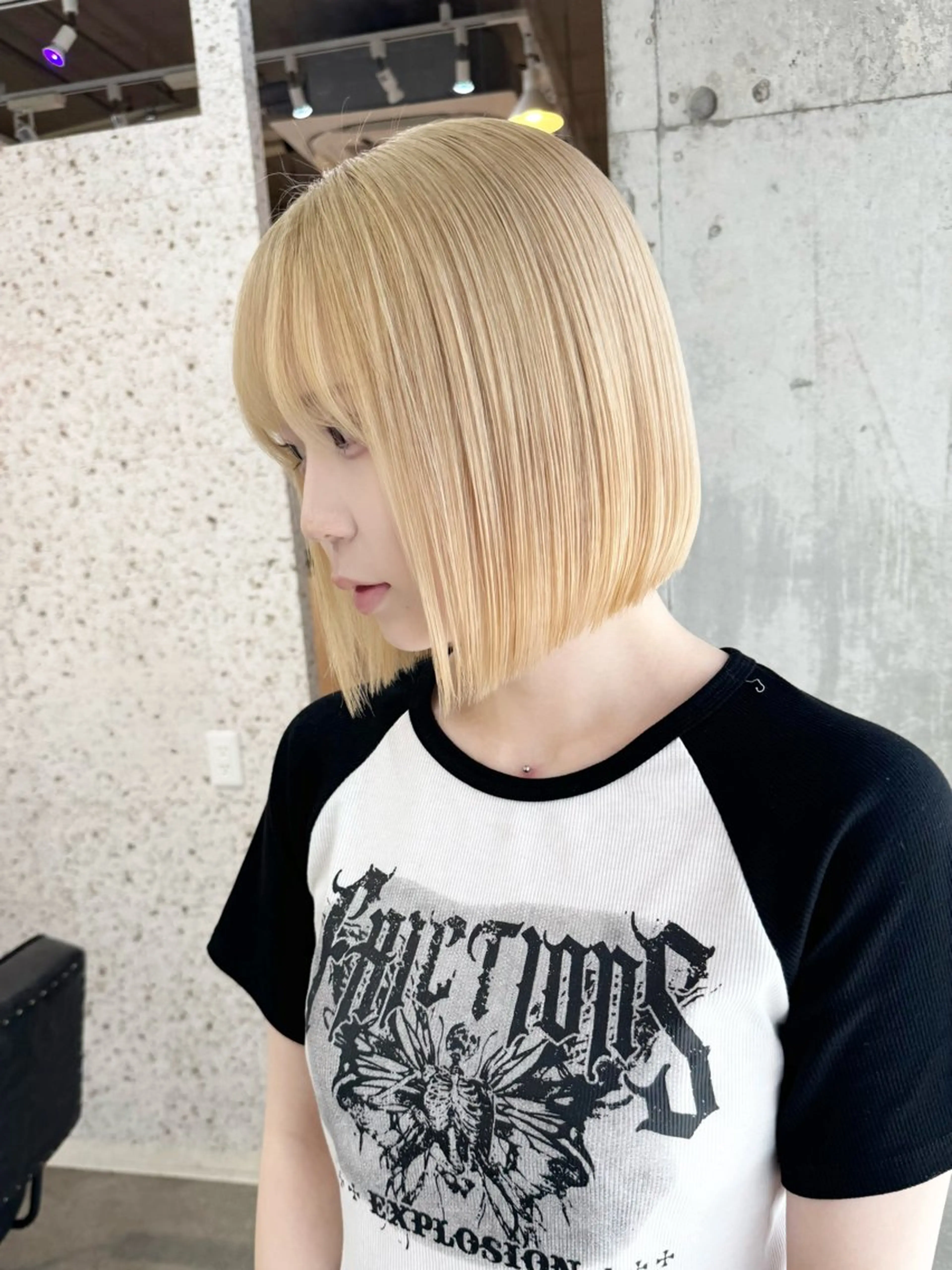 ショート カラー ヘアアレンジ ブリーチ ブロンド ケアブリーチ ダブルカラー ハイライトカラー ヘアカラー トリートメント lani 天神大名/ブリーチのヘアスタイル