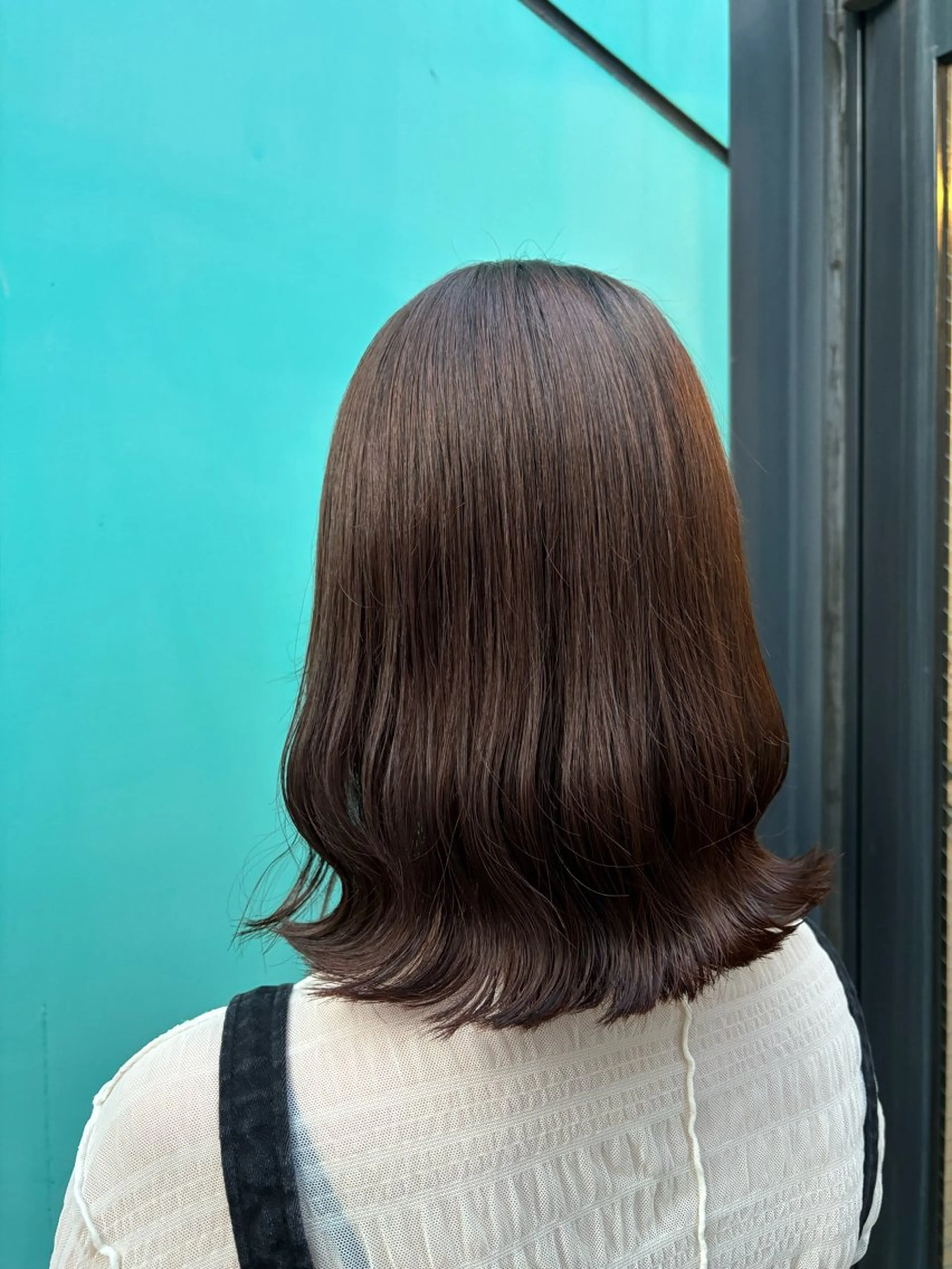 ミディアム カラー ヘアカラー トリートメント ブリーチなし/暖色/ ヘアアレンジ/Meiのヘアスタイル