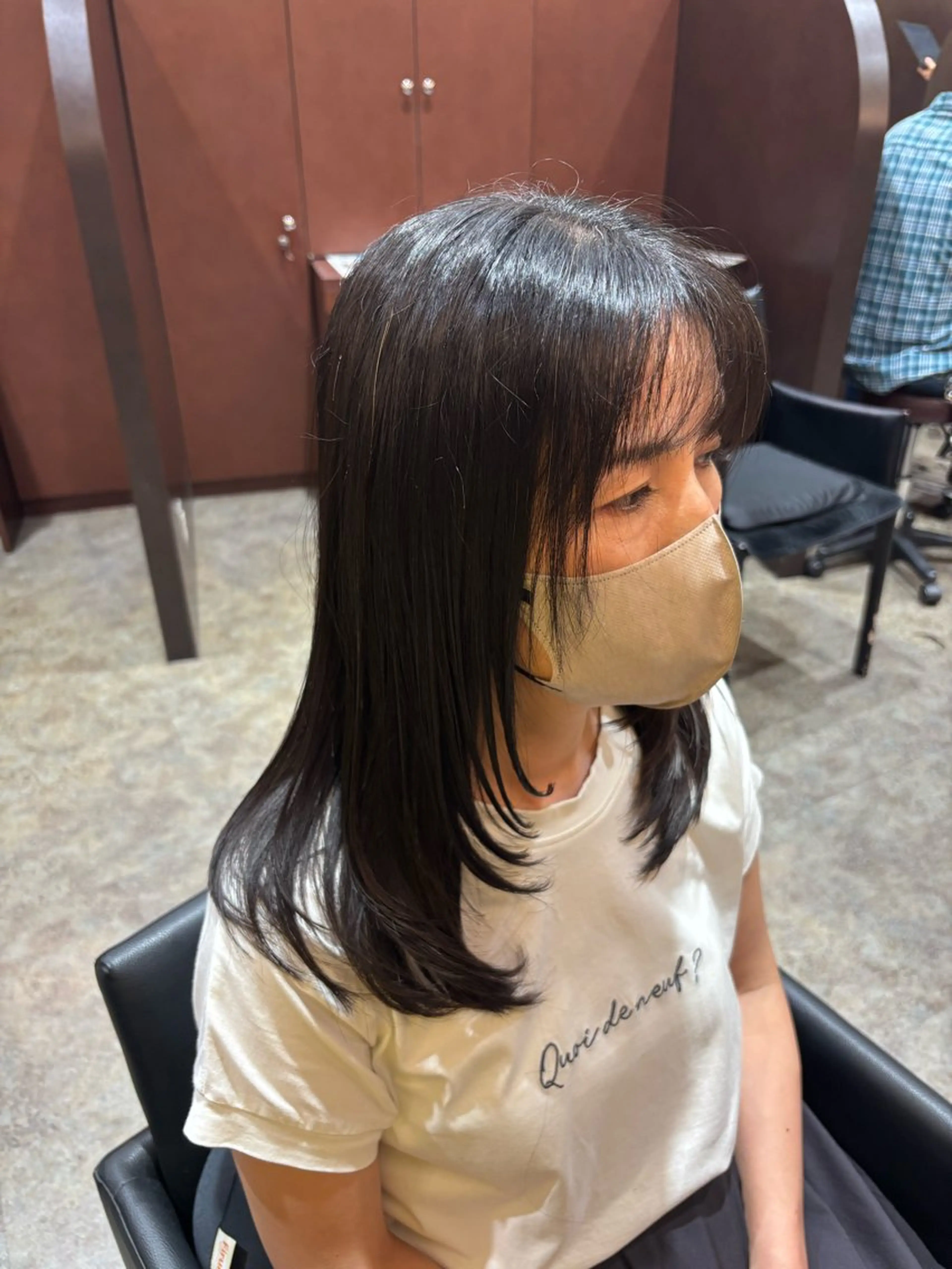 セミロング レイヤーカット 田中 魁人のヘアスタイル