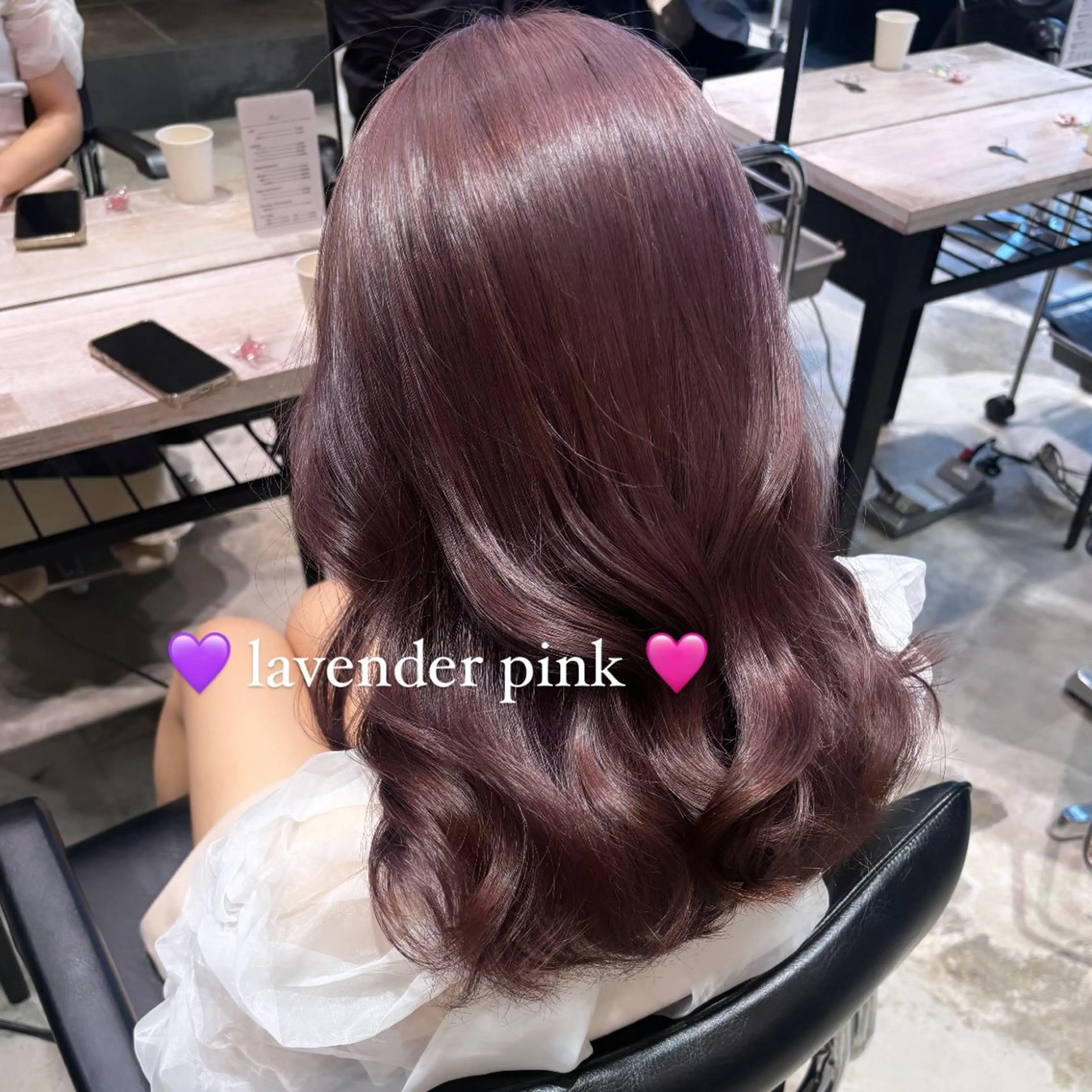 セミロング カラー カット ヘアカラー 韓国風レイヤーカット 🍒サンジキ アカリのヘアスタイル