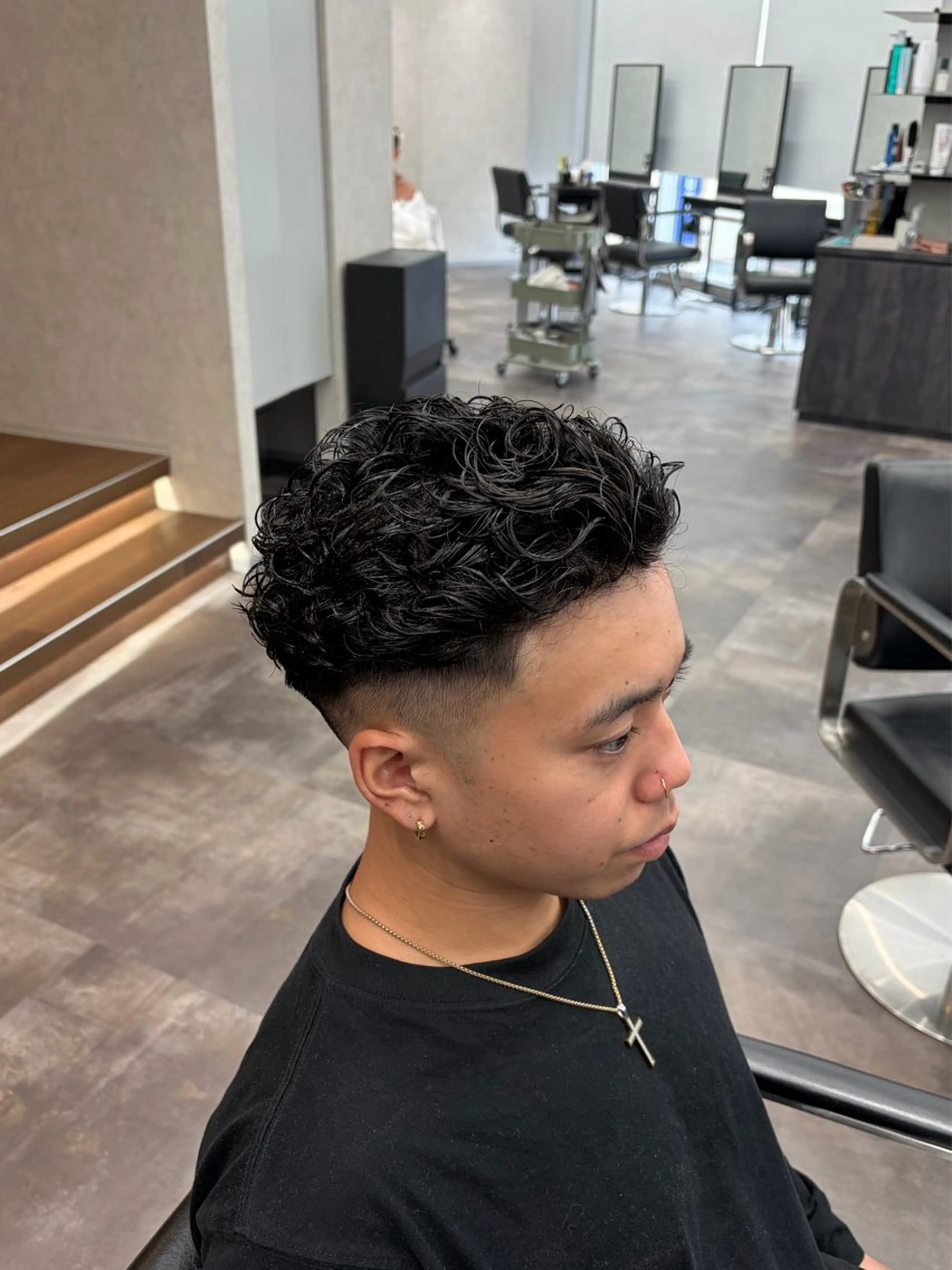 ショート パーマ メンズ カット パーマ メンズ特化🔥　齋藤 航のヘアスタイル