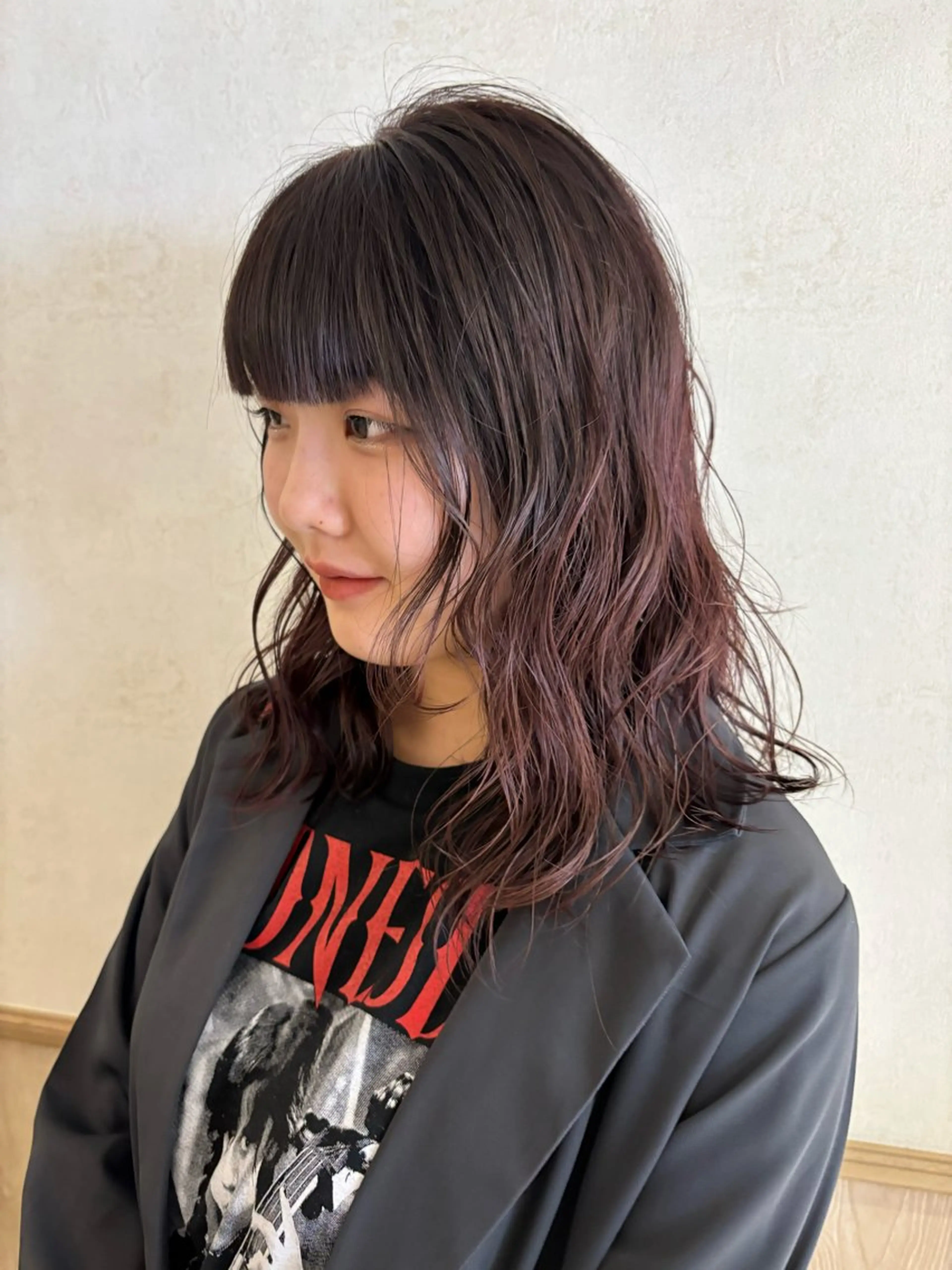 セミロング カラー ヘアカラー トリートメント izumi/ ボブ/パーマのヘアスタイル