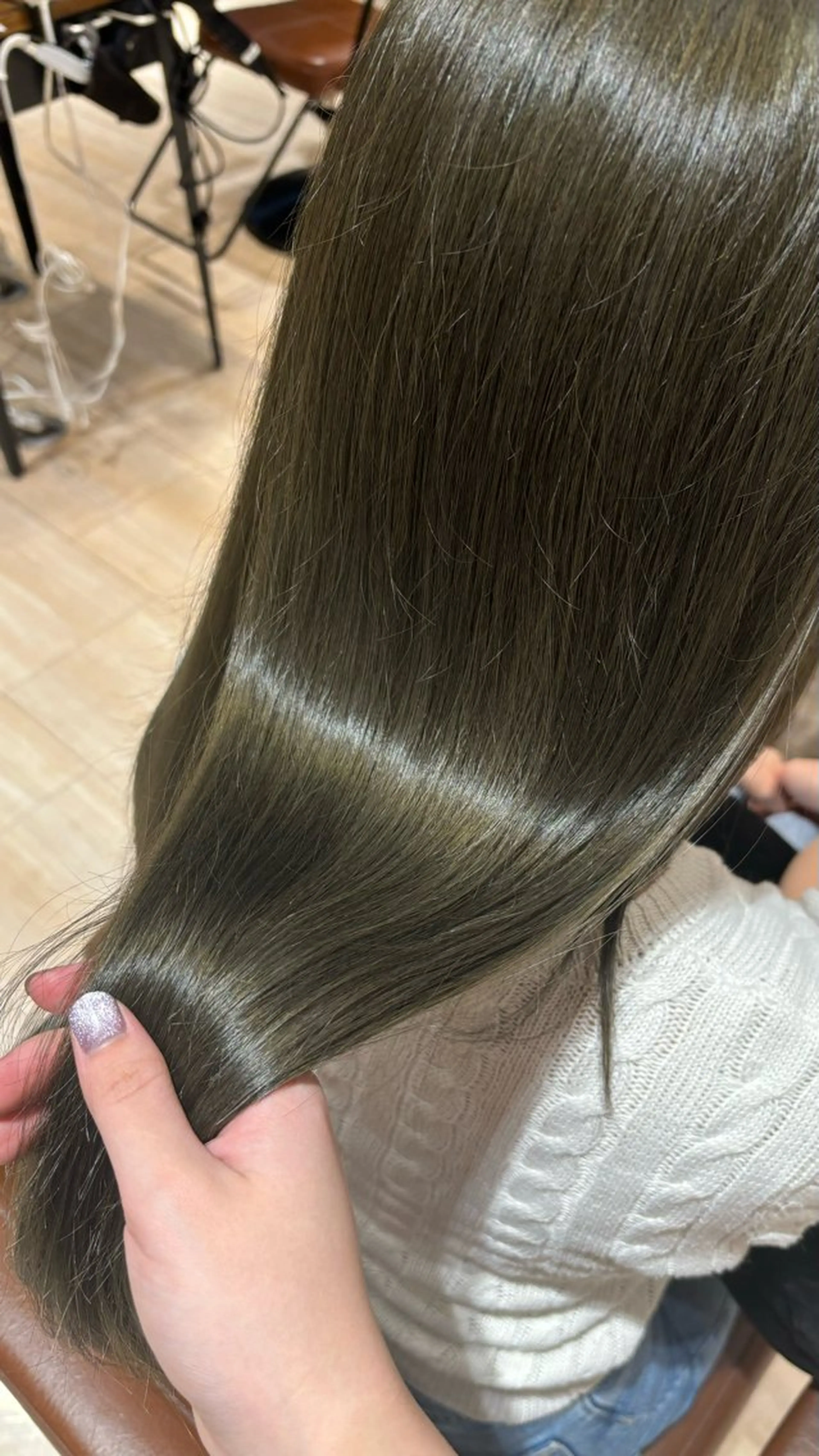 ロング トリートメント seri💜艶カラー 💖ヘアアレンジのヘアスタイル