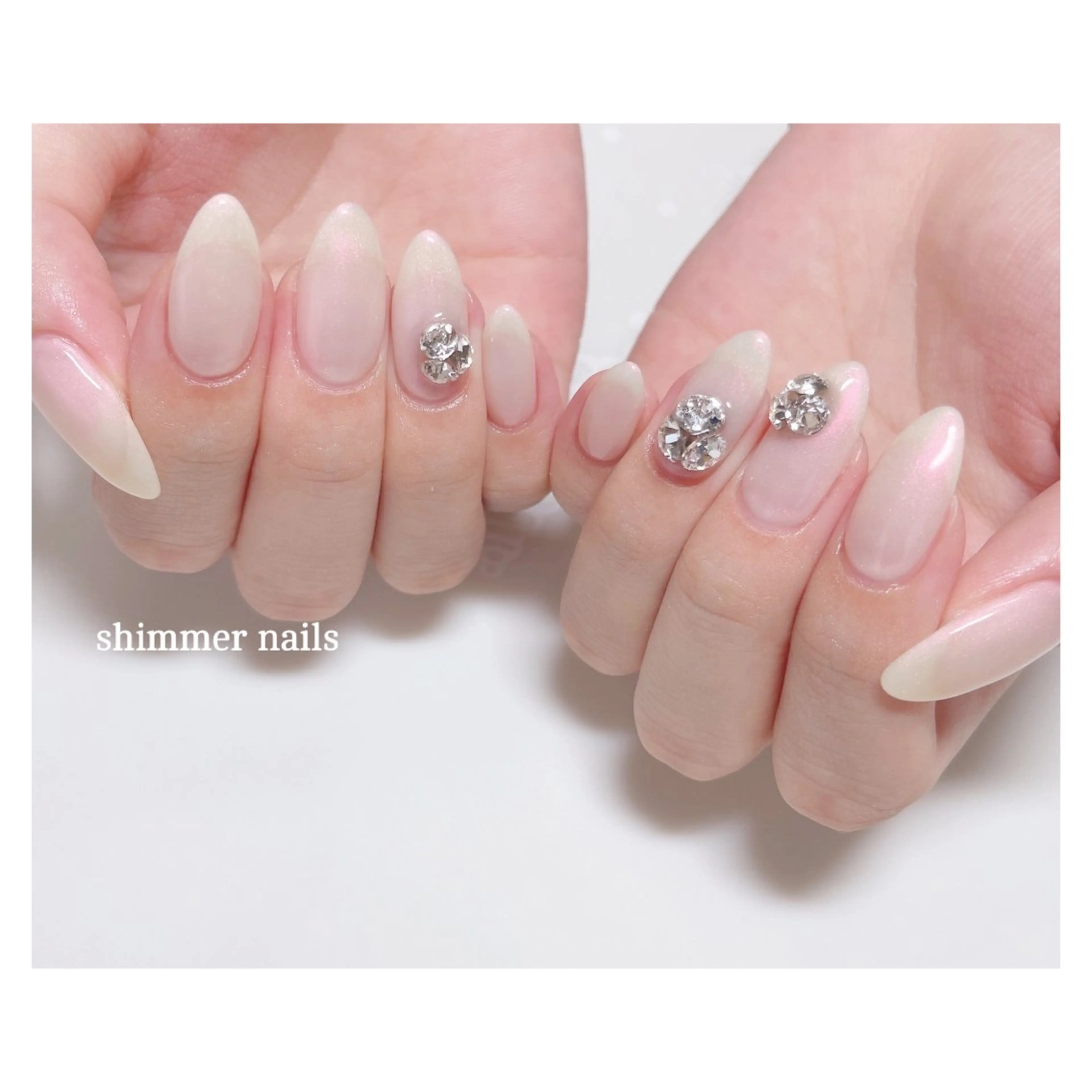 ネイル ワンカラーネイル shimmer nailsのネイルデザイン