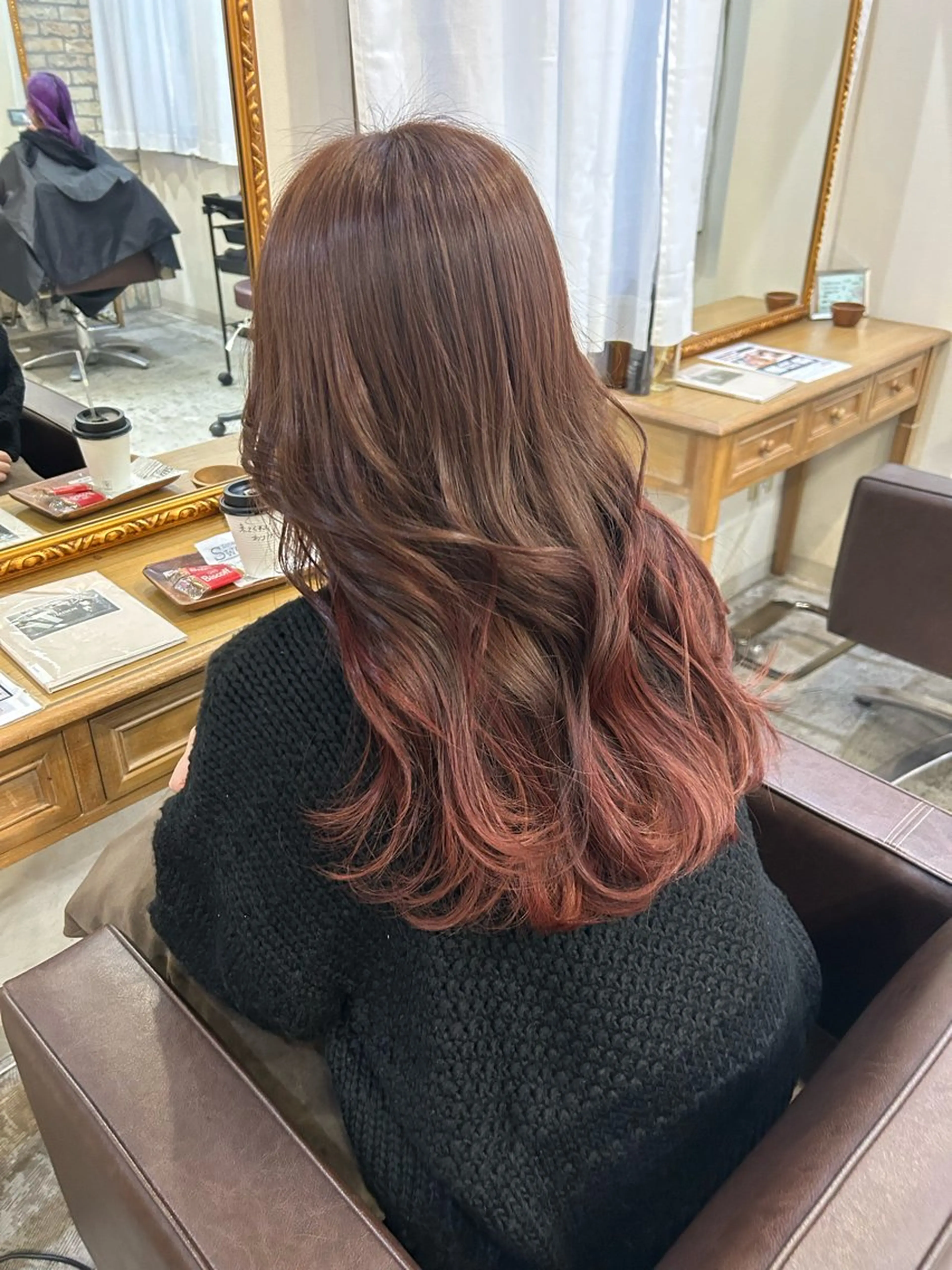 ロング カラー カット ヘアカラー トリートメント 小澤 一稀のヘアスタイル