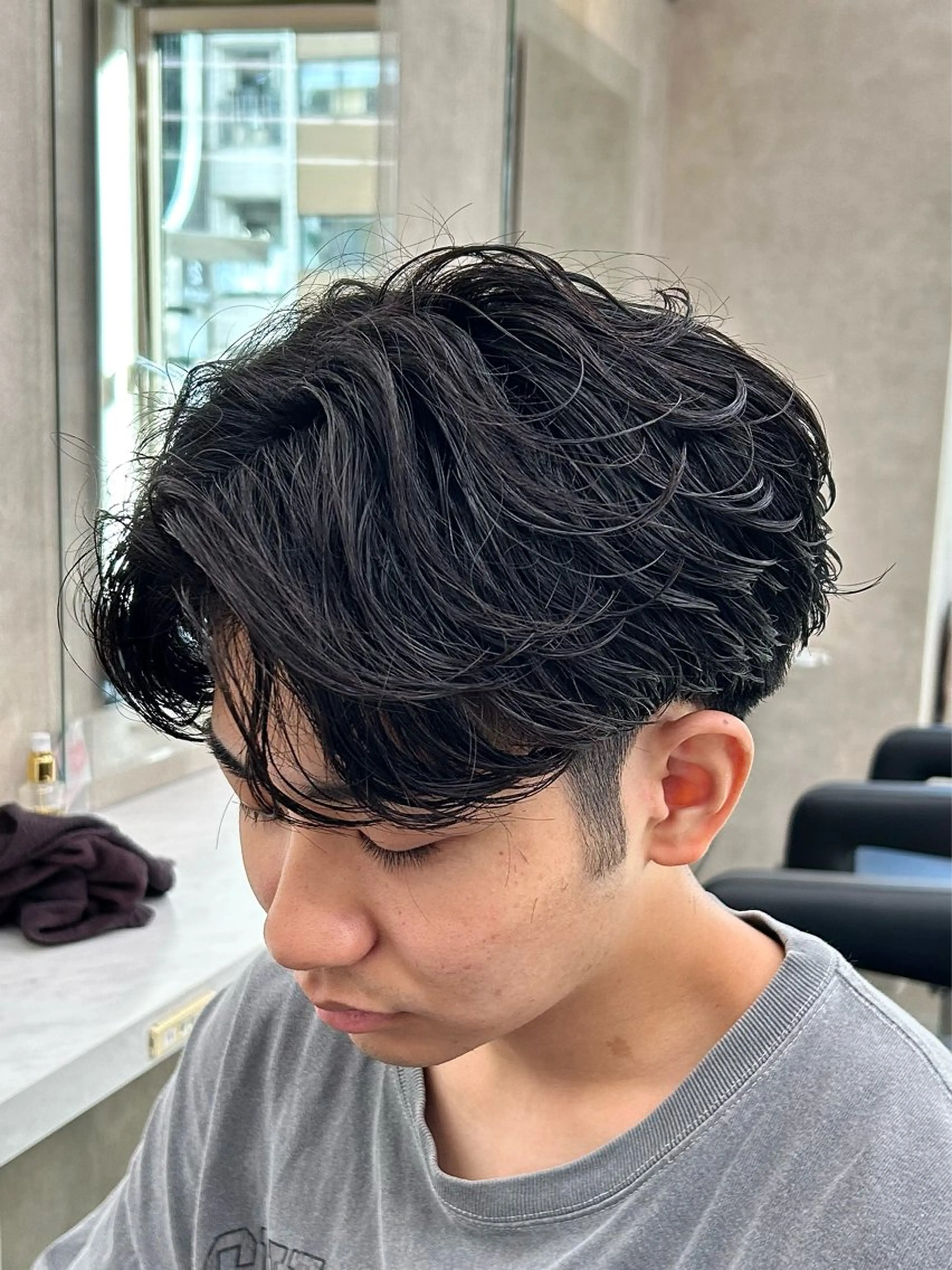 パーマ メンズ カット パーマ 🔷メンズセンターパ ートTAKUMI🔷のヘアスタイル