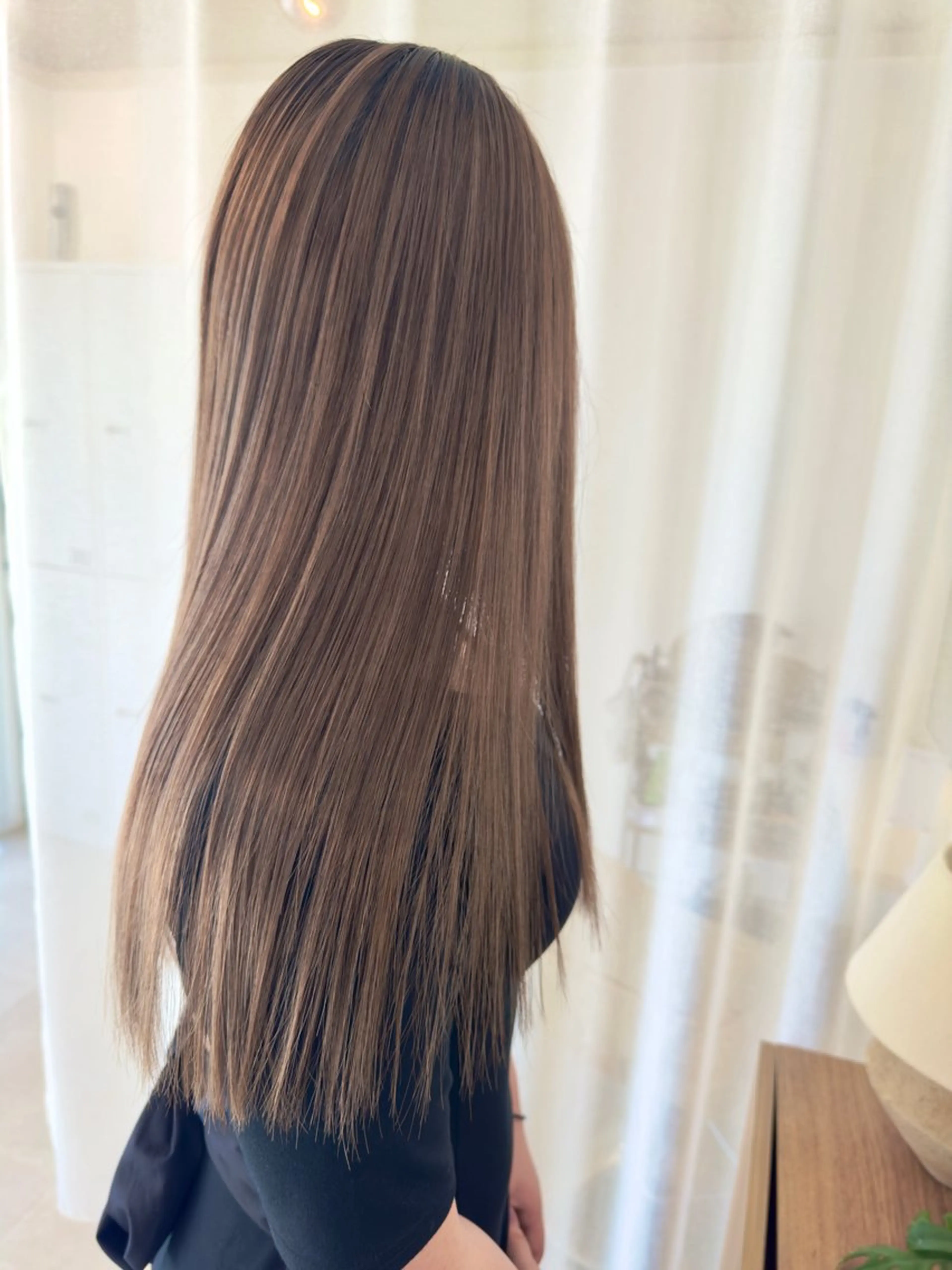 ロング カラー ベージュカラー ハイライトカラー ハイライト カット ヘアカラー トリートメント 阪本祥樹/ハイライト /バレイヤージュのヘアスタイル
