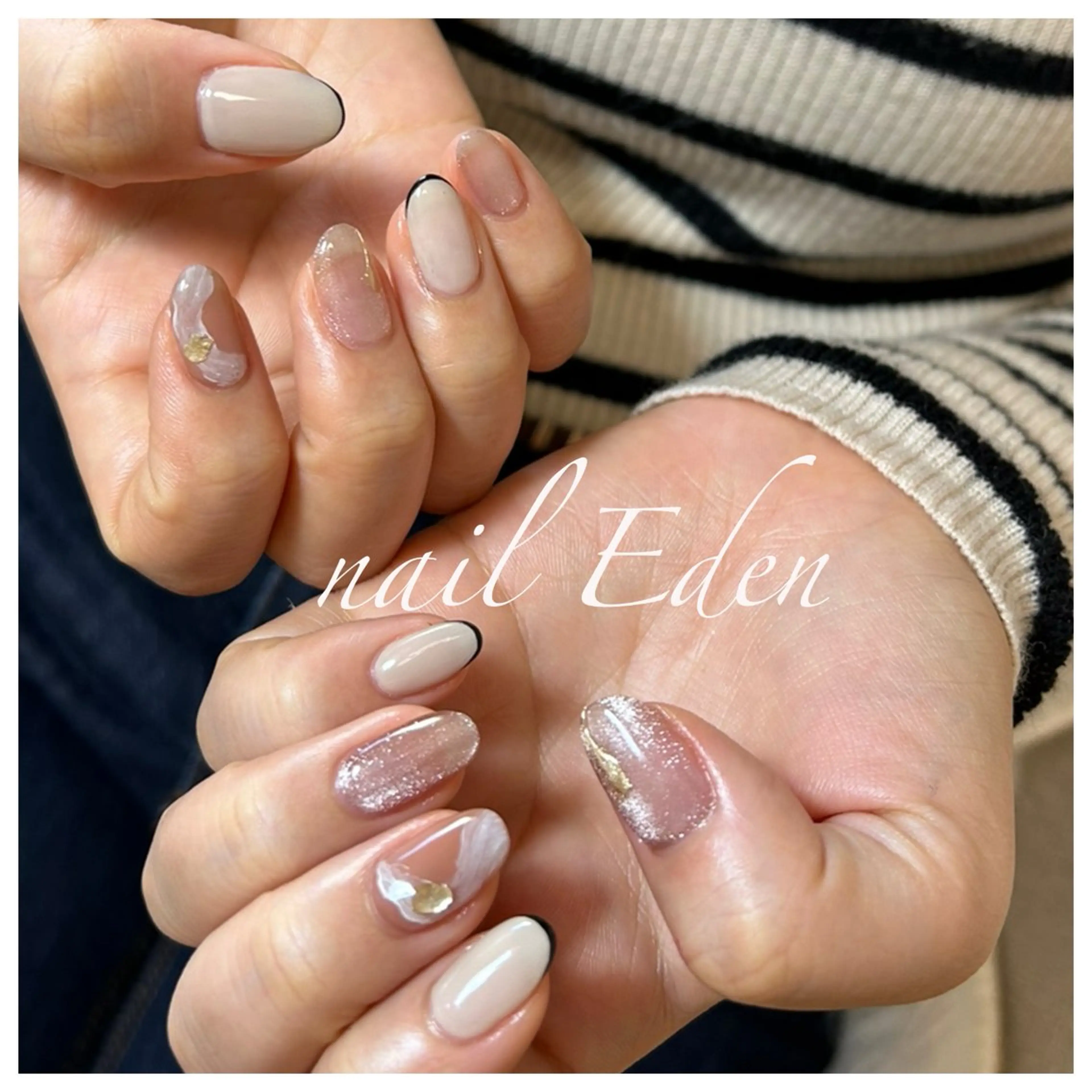 ネイル 持ち込み ハンドネイル ハンドケア Eden　private nail saron所属・Eden ♾️のネイルデザイン