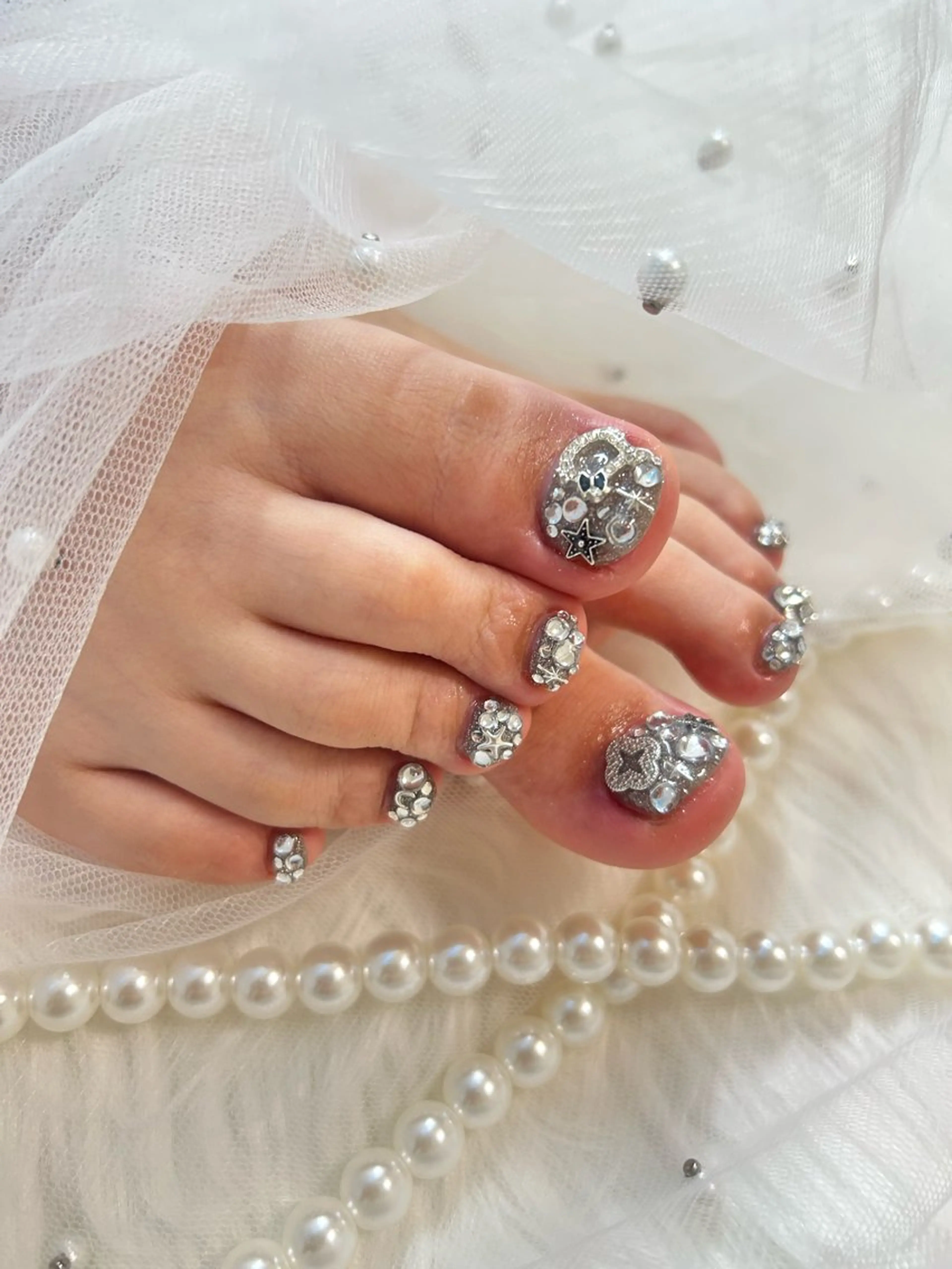 ネイル フラッシュネイル キラキラネイル フォルビチローロ所属・moritou harunaのネイルデザイン