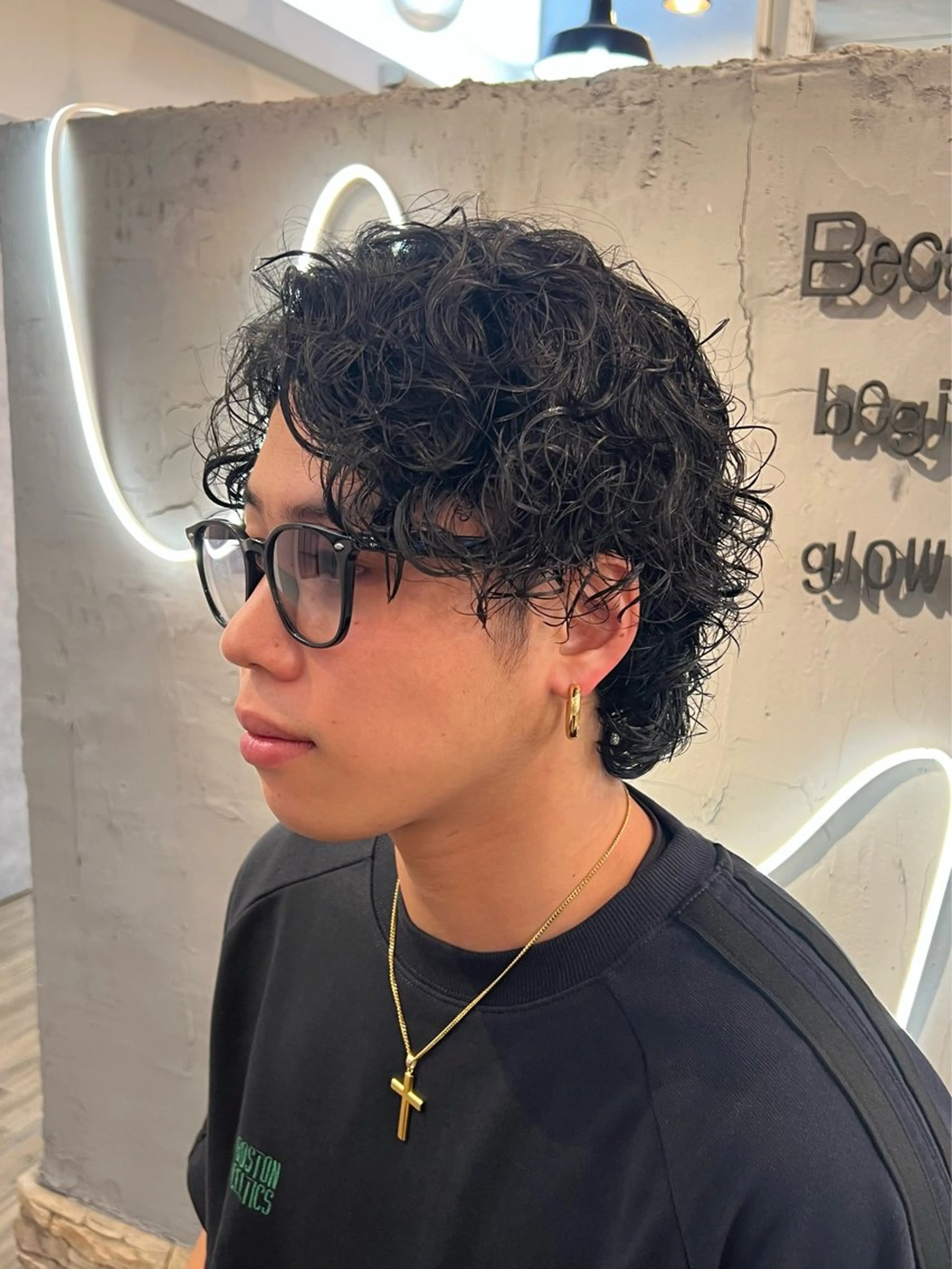 パーマ メンズ カット パーマ 似合わせカット💙 いぐち しょうた💙のヘアスタイル