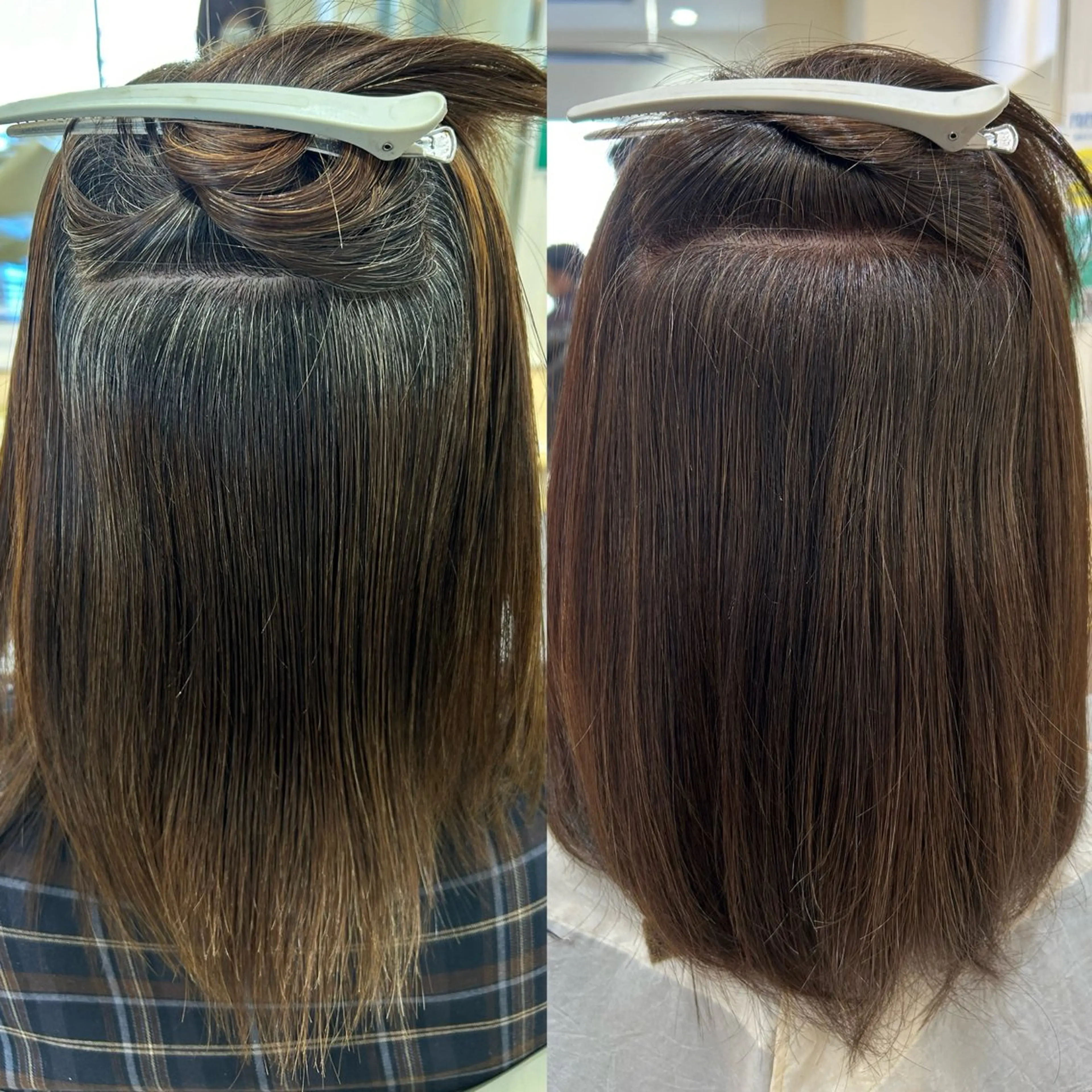 ミディアム カラー ヘアカラー トリートメント 宮原 佑莉のヘアスタイル