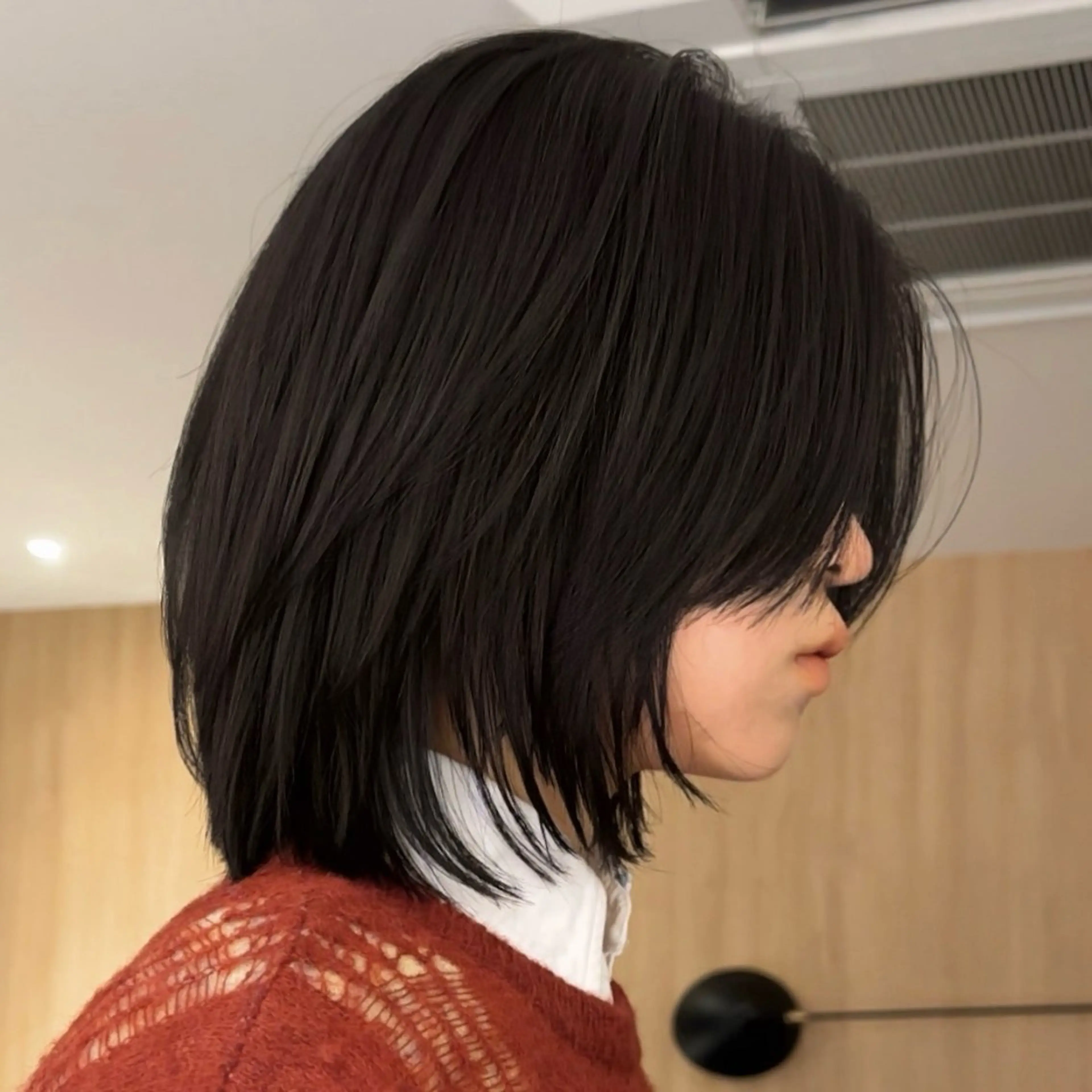 ミディアム 岸本 理希のヘアスタイル