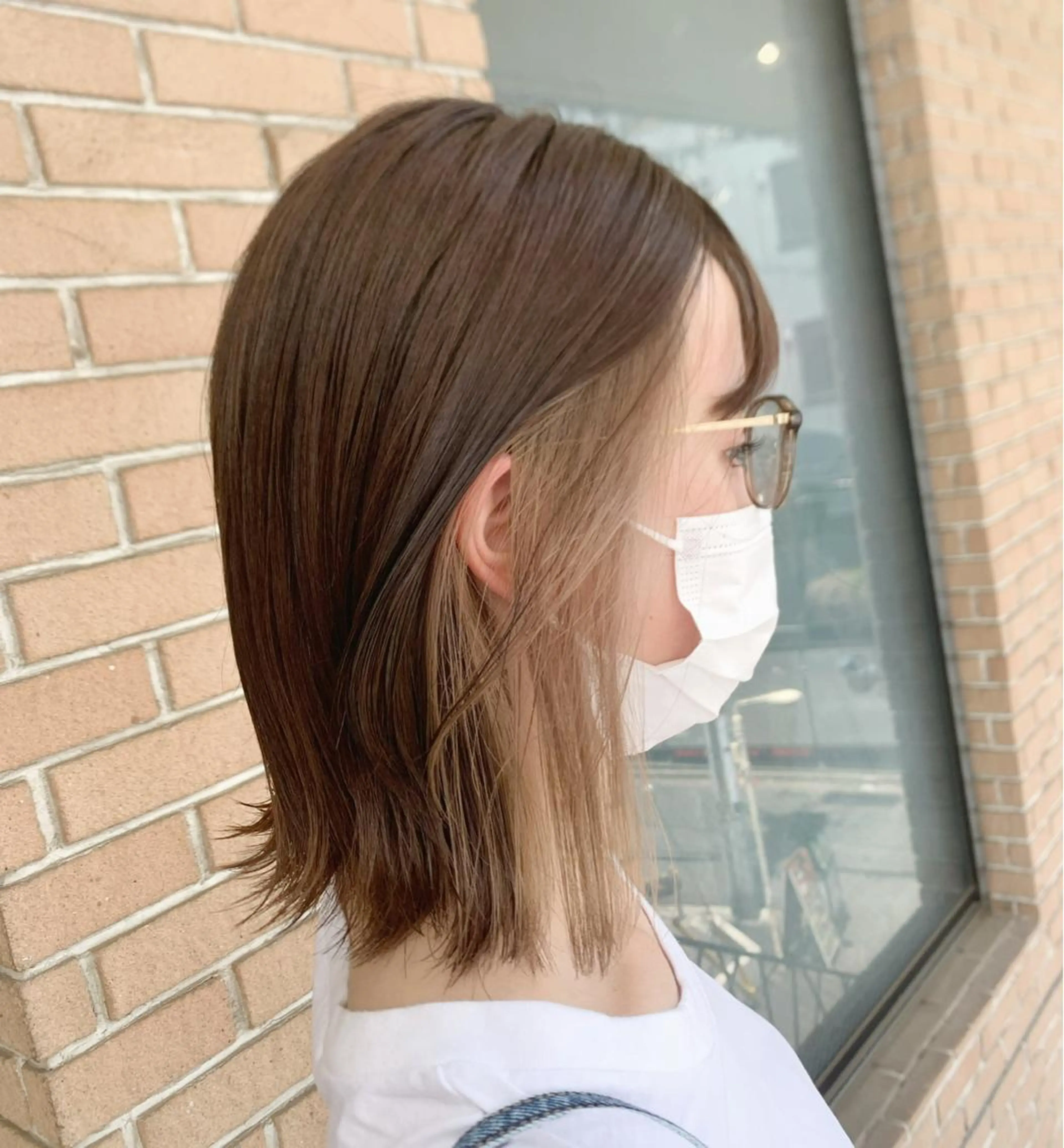 ミディアム カラー ヘアアレンジ ブリーチ ヘアカラー ピンクカラー🩷 ヘアセットＮＯ.1のヘアスタイル