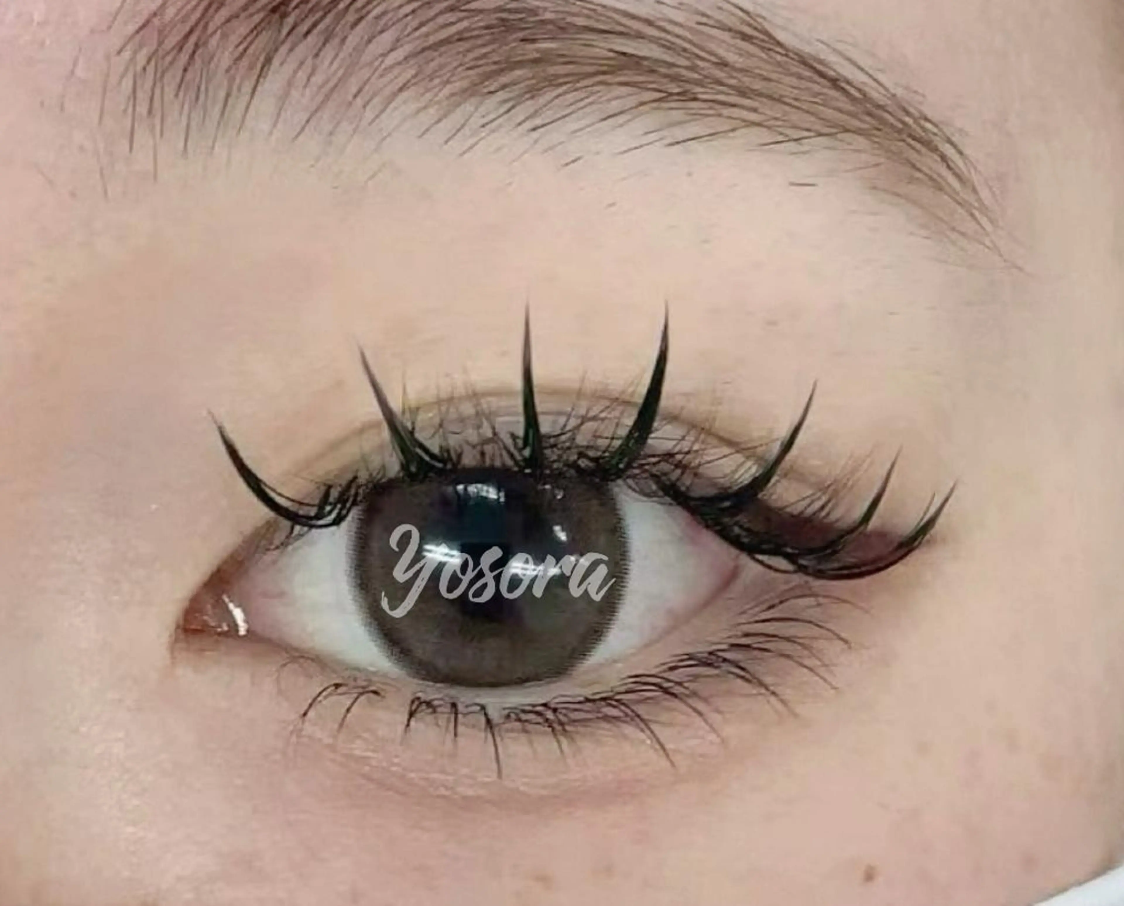 マツエク・マツパ 束感まつ毛 下まつげエクステ マツエク Yosora salonのマツエク・マツパデザイン