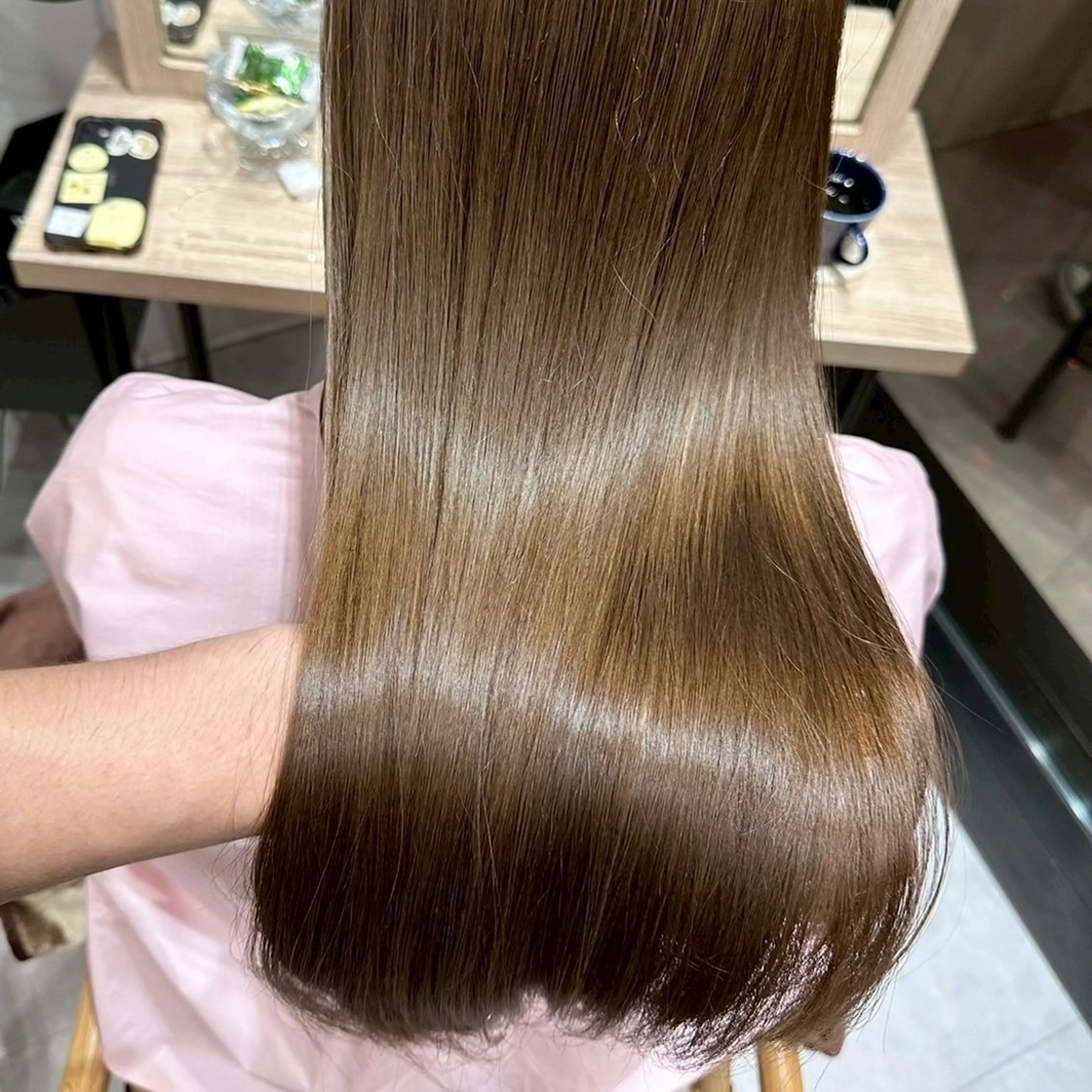 ロング カラー ヘアカラー トリートメント ミニモの評価100% /艶カラー/井上あいのヘアスタイル