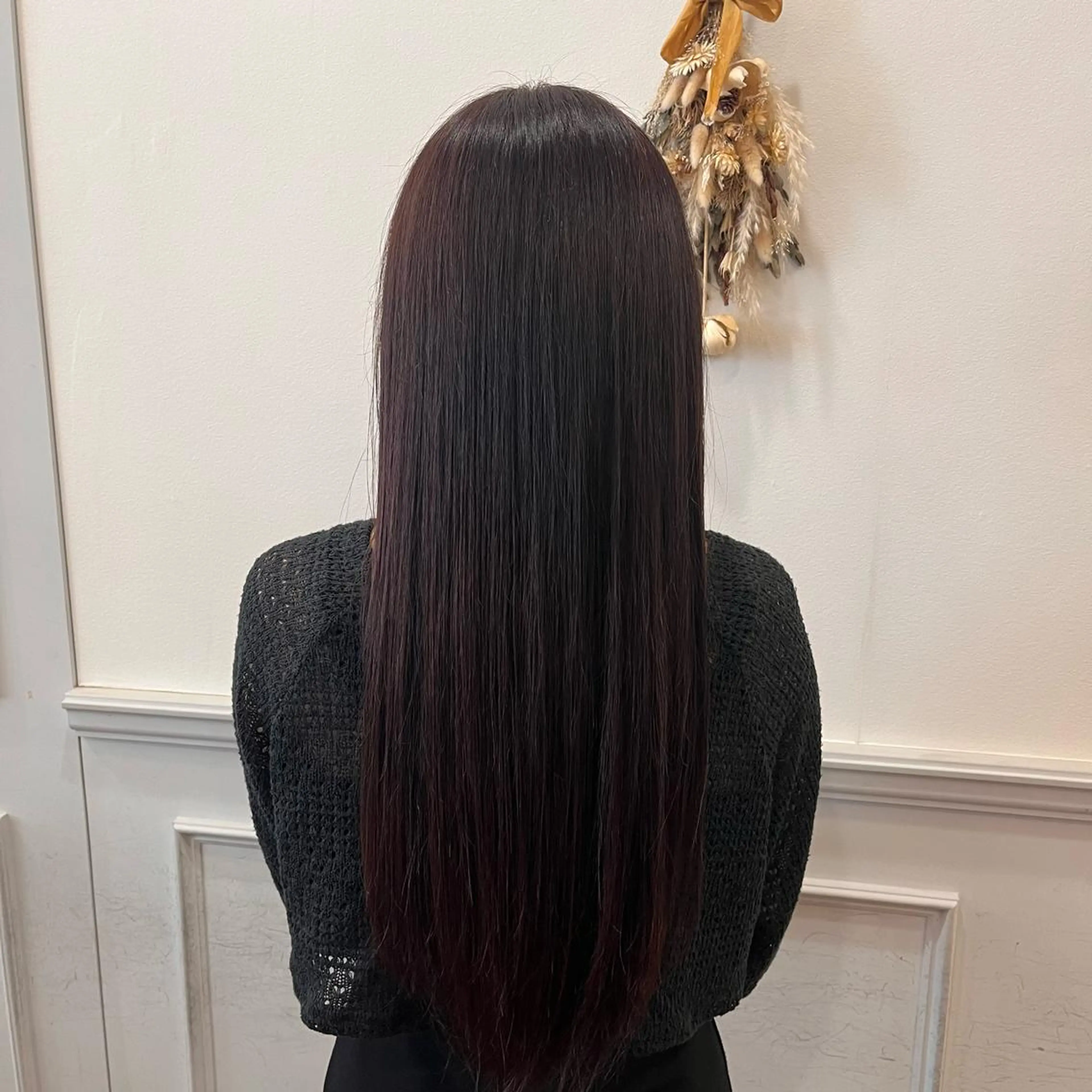 ロング カラー バイオレットカラー ロング ヘアカラー よしだ しおりのヘアスタイル