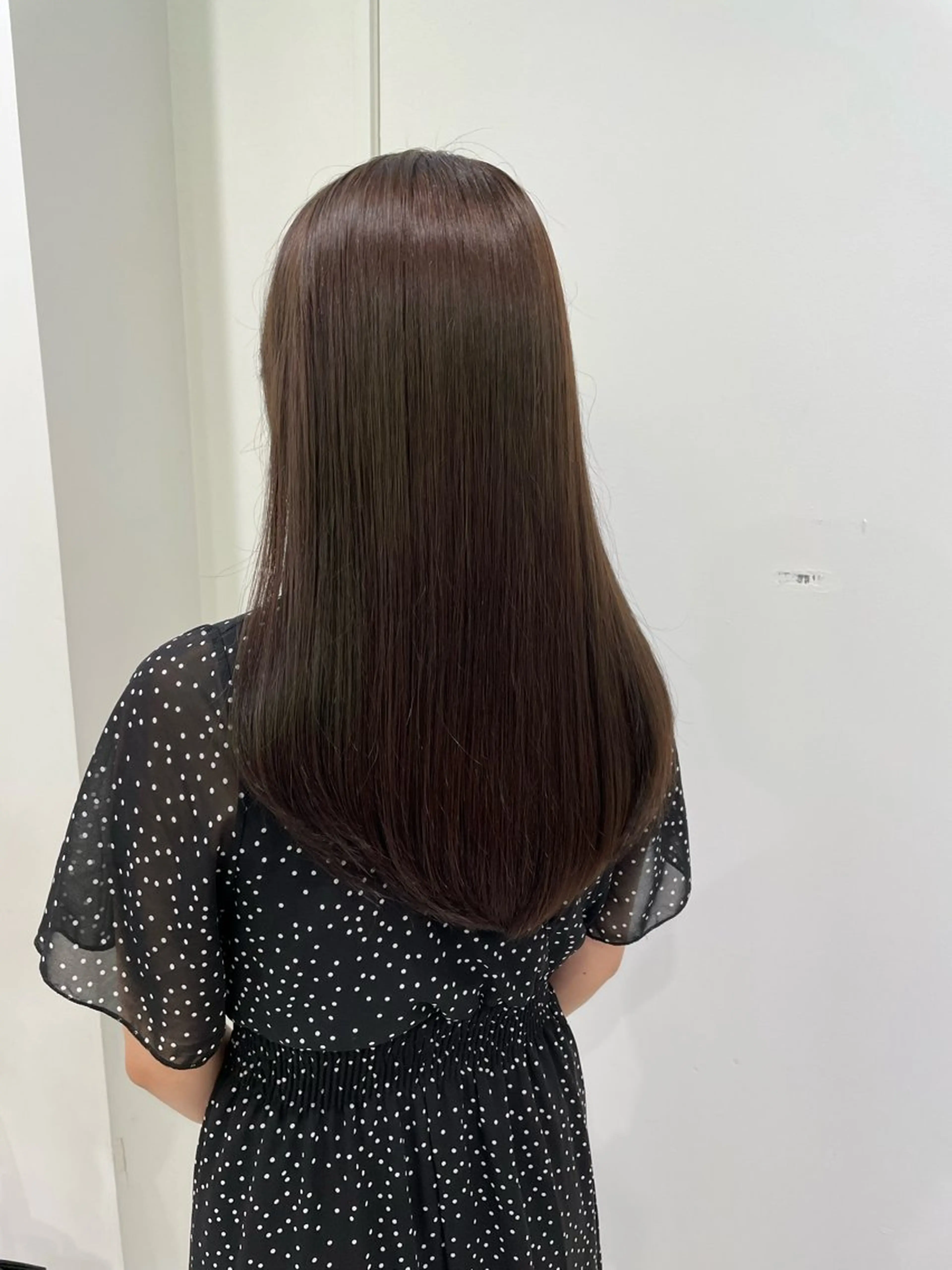 セミロング カラー ヘアカラー トリートメント ヘッドスパ ヘアセット 大人っぽ♡上品な暖色 ♡ブリーチなし♡のヘアスタイル