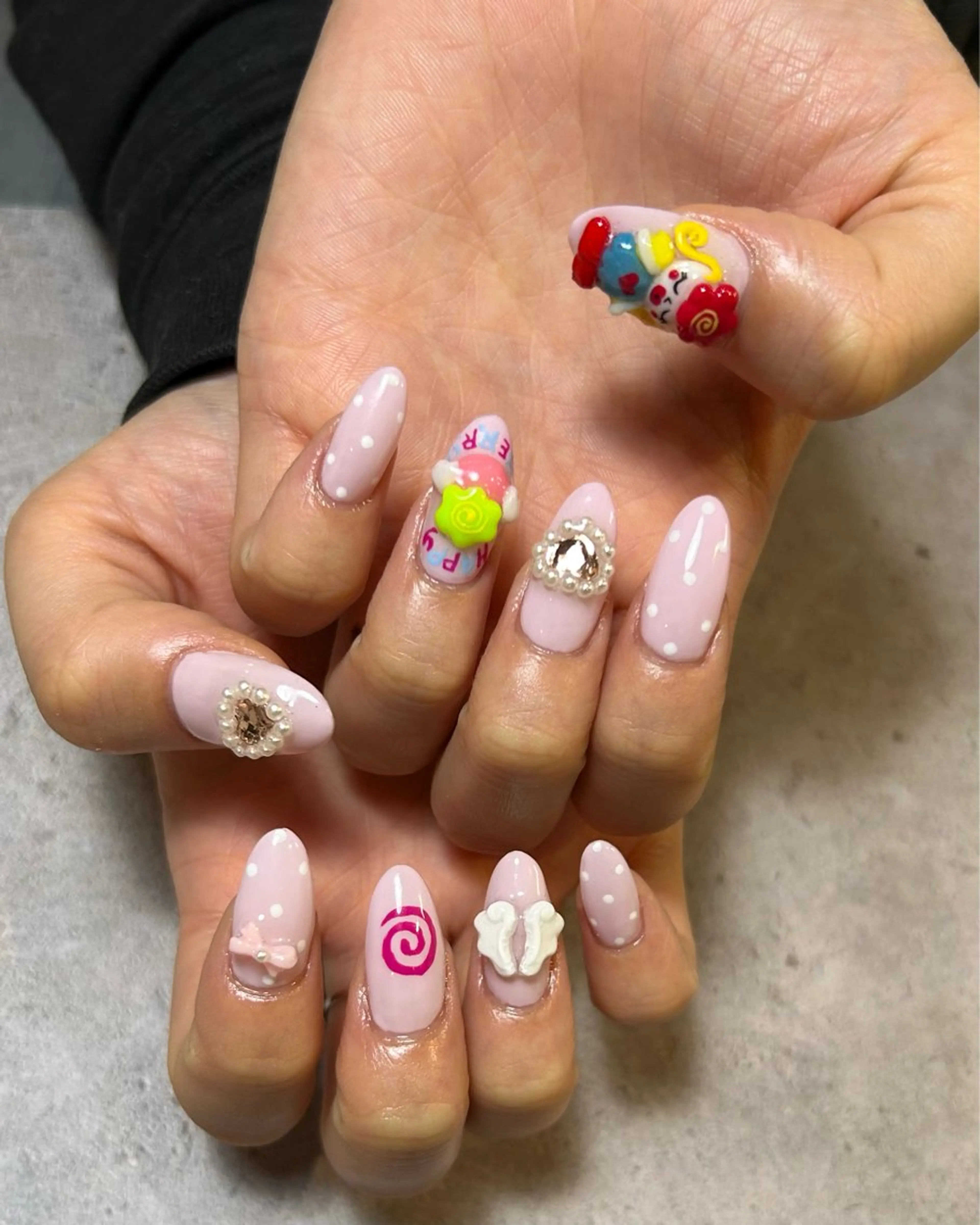 ネイル 持ち込み ピンク ハンドネイル Reflection marikoのネイルデザイン