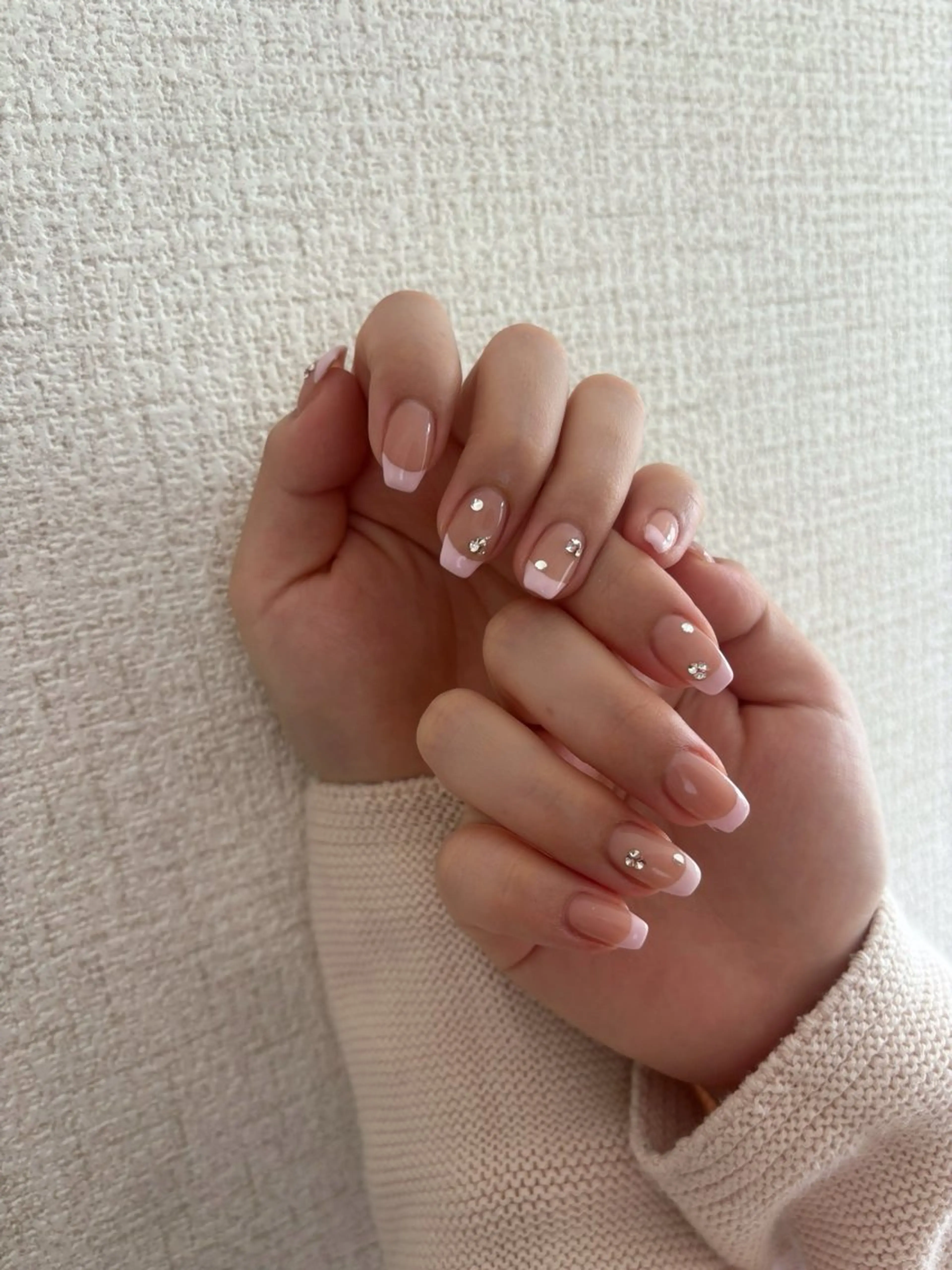 ネイル フレンチネイル ピンク ハンドネイル Hanana Nail所属・Hanana Nail Hanaのネイルデザイン