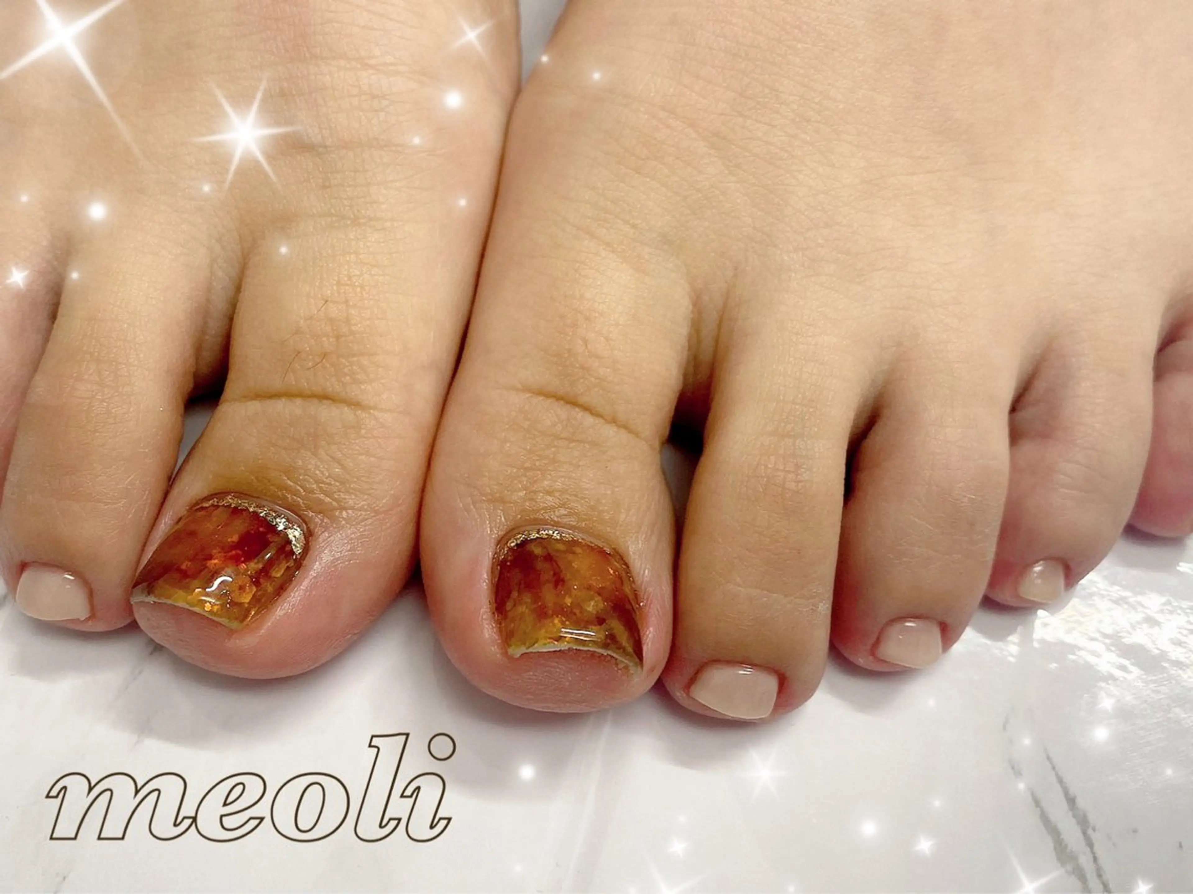 ネイル フットネイル nail salon meoli メグのネイルデザイン