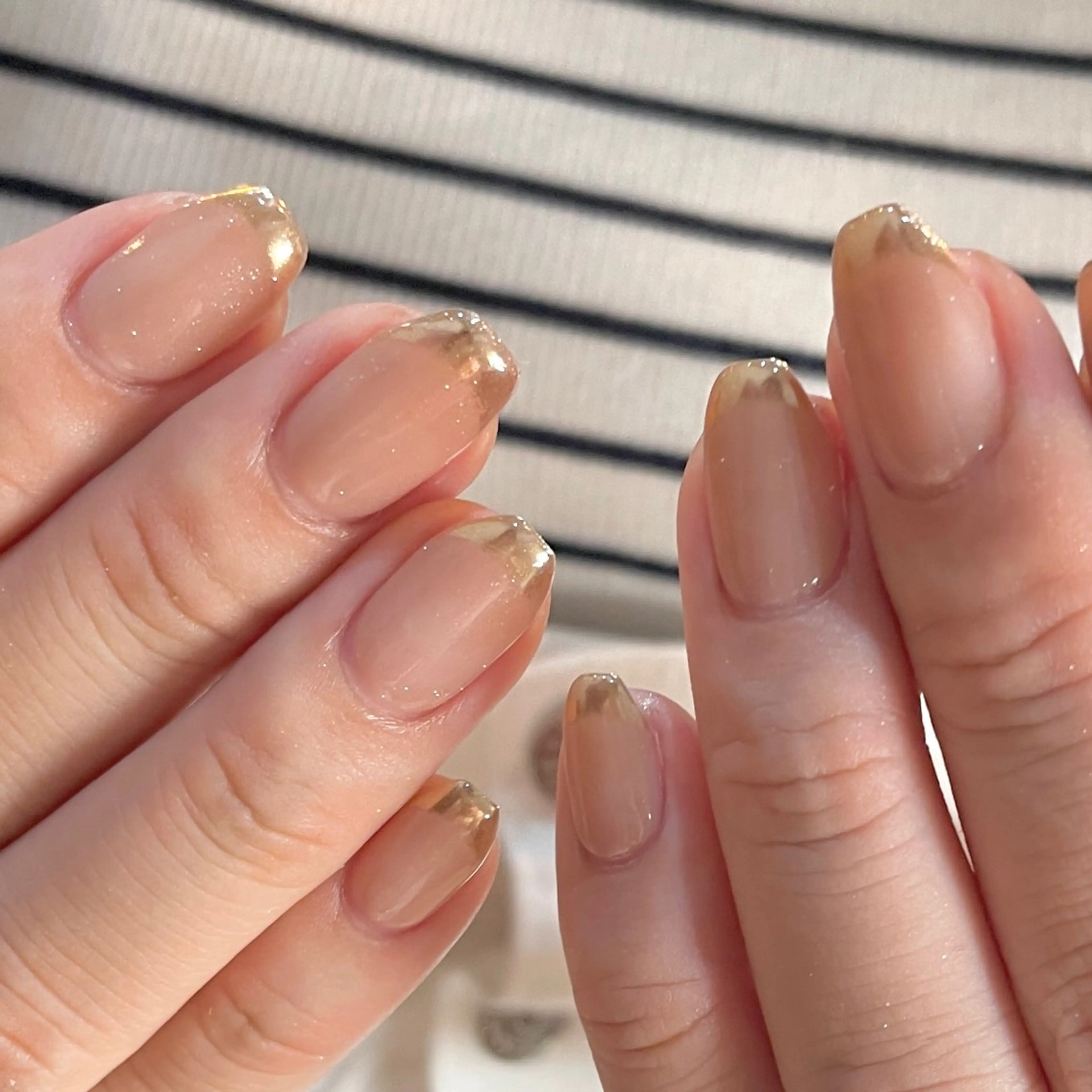 ネイル フレンチネイル キラキラネイル ミラーネイル オフィスネイル シンプルネイル ハンドネイル acs.n所属・ネイル,耳つぼ 風間すみれのその他イメージ