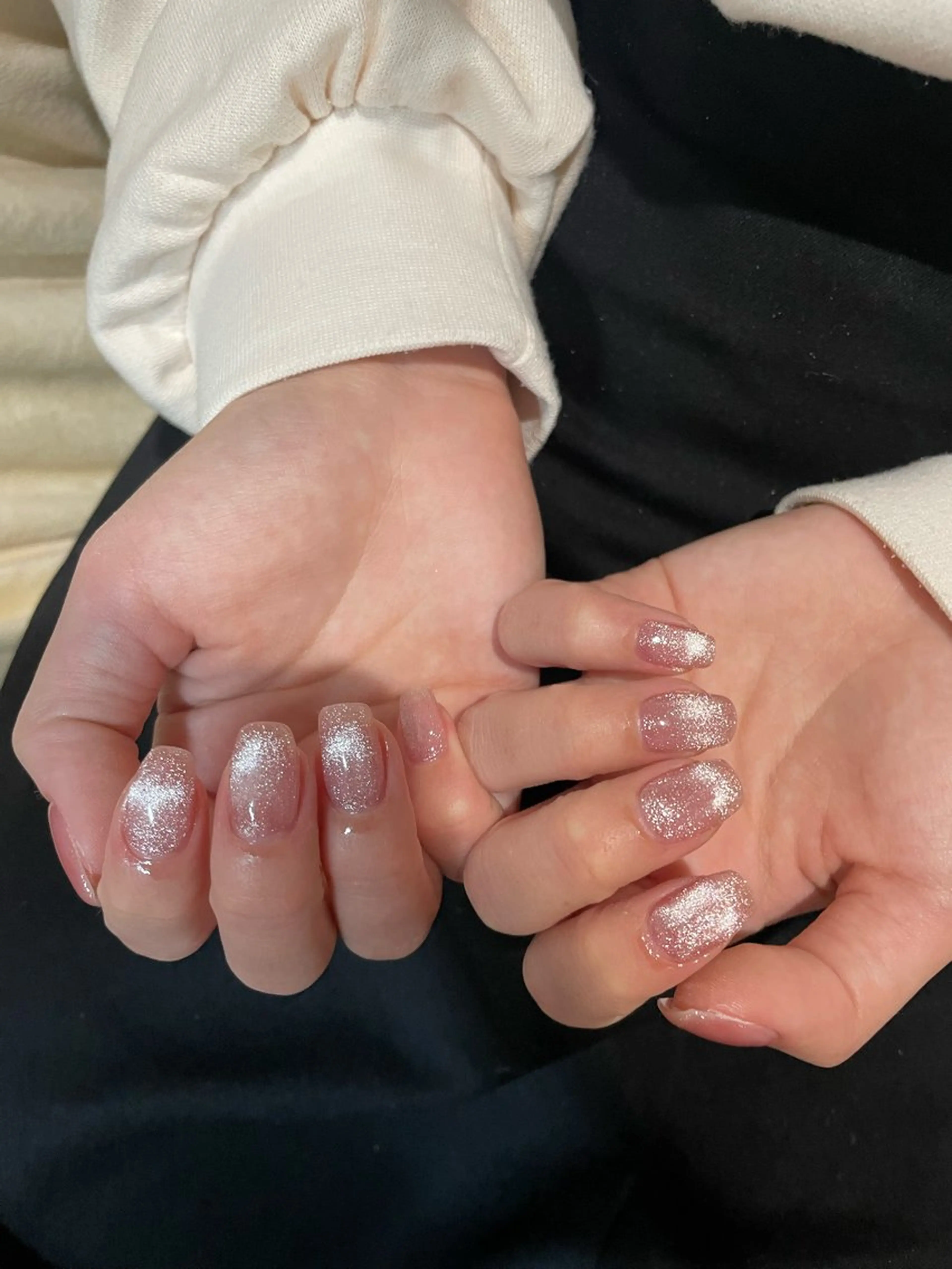 ネイル マグネットネイル オフィスネイル ピンク MiLK.   Nail&Eyelash所属・MiLK. wakaのマツエク・マツパデザイン