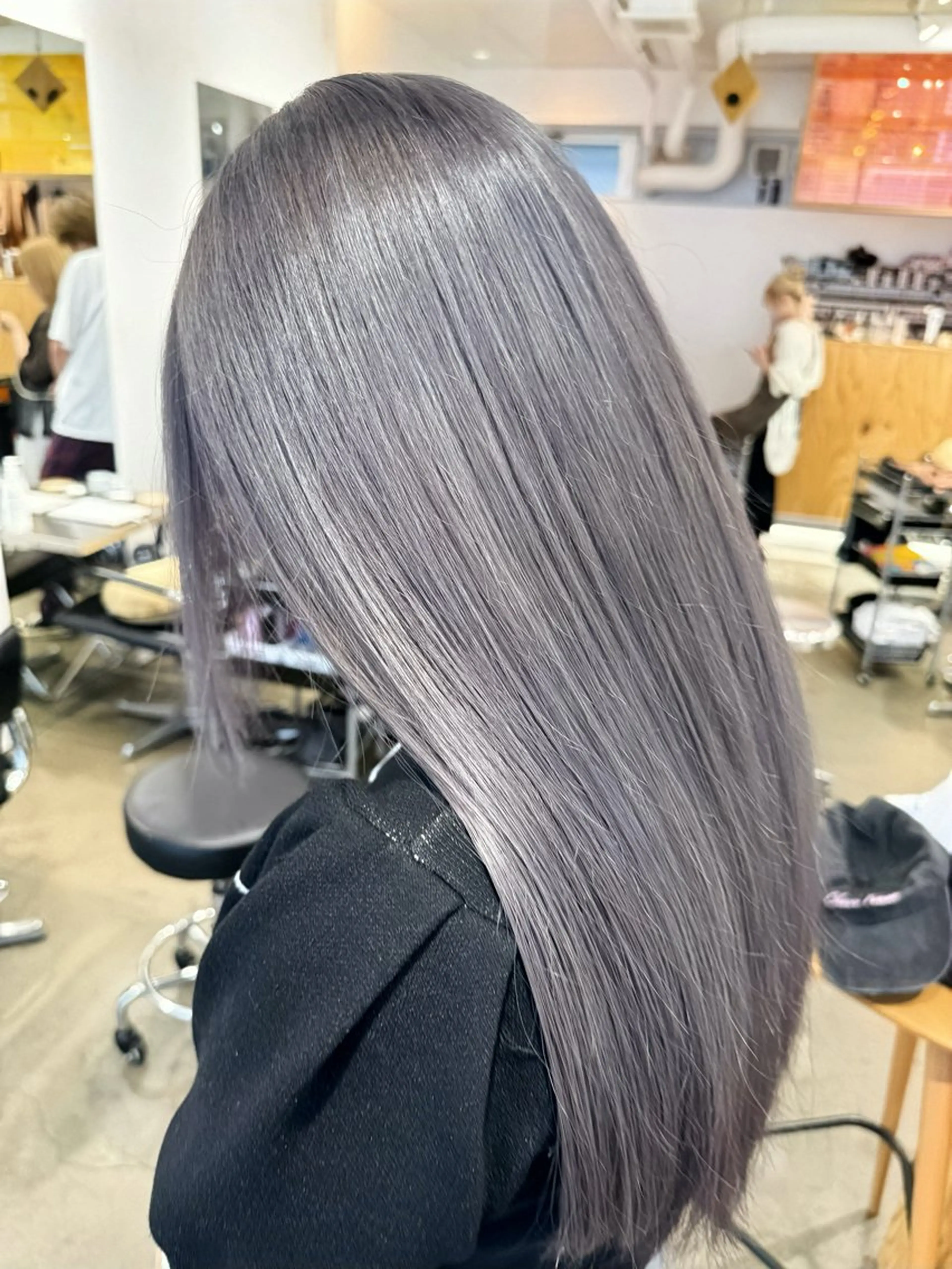 セミロング ヘアカラー トリートメント JUNYA 海外ガールヘアのヘアスタイル