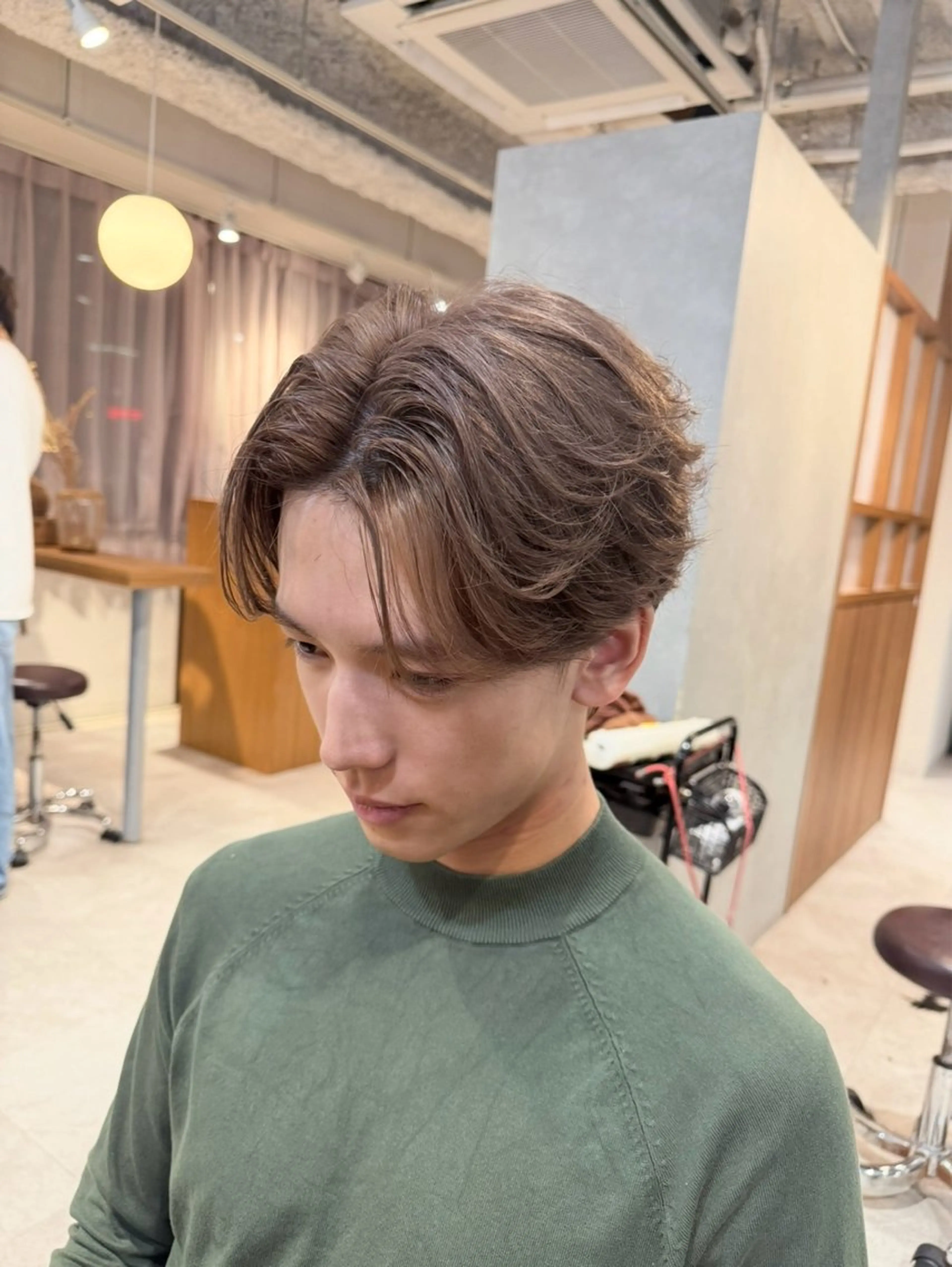 メンズ カット ヘアカラー トリートメント 岡本 太陽☀️のヘアスタイル