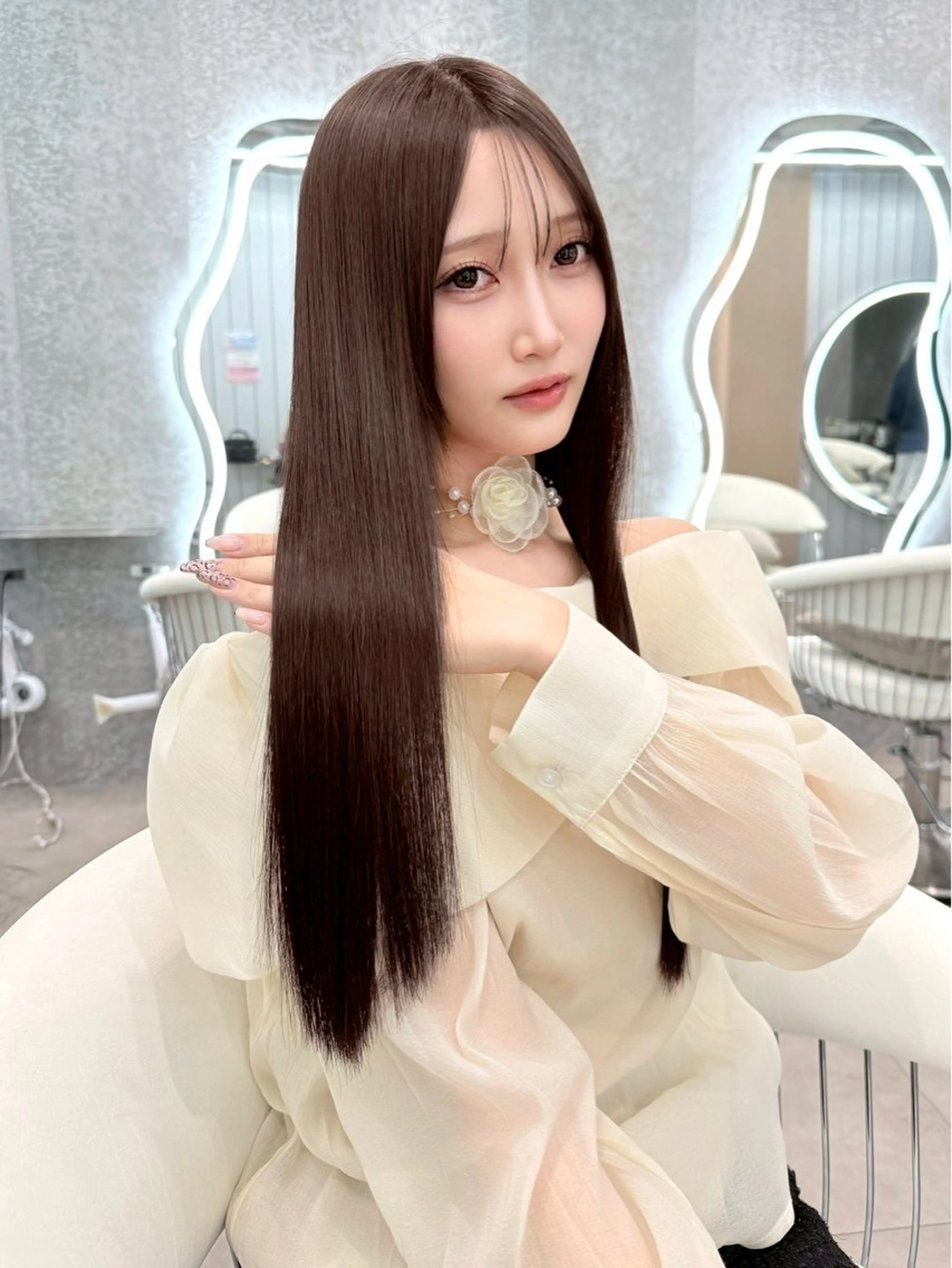 セミロング 縮毛矯正 🩵縮毛矯正 /🫧harukaのヘアスタイル