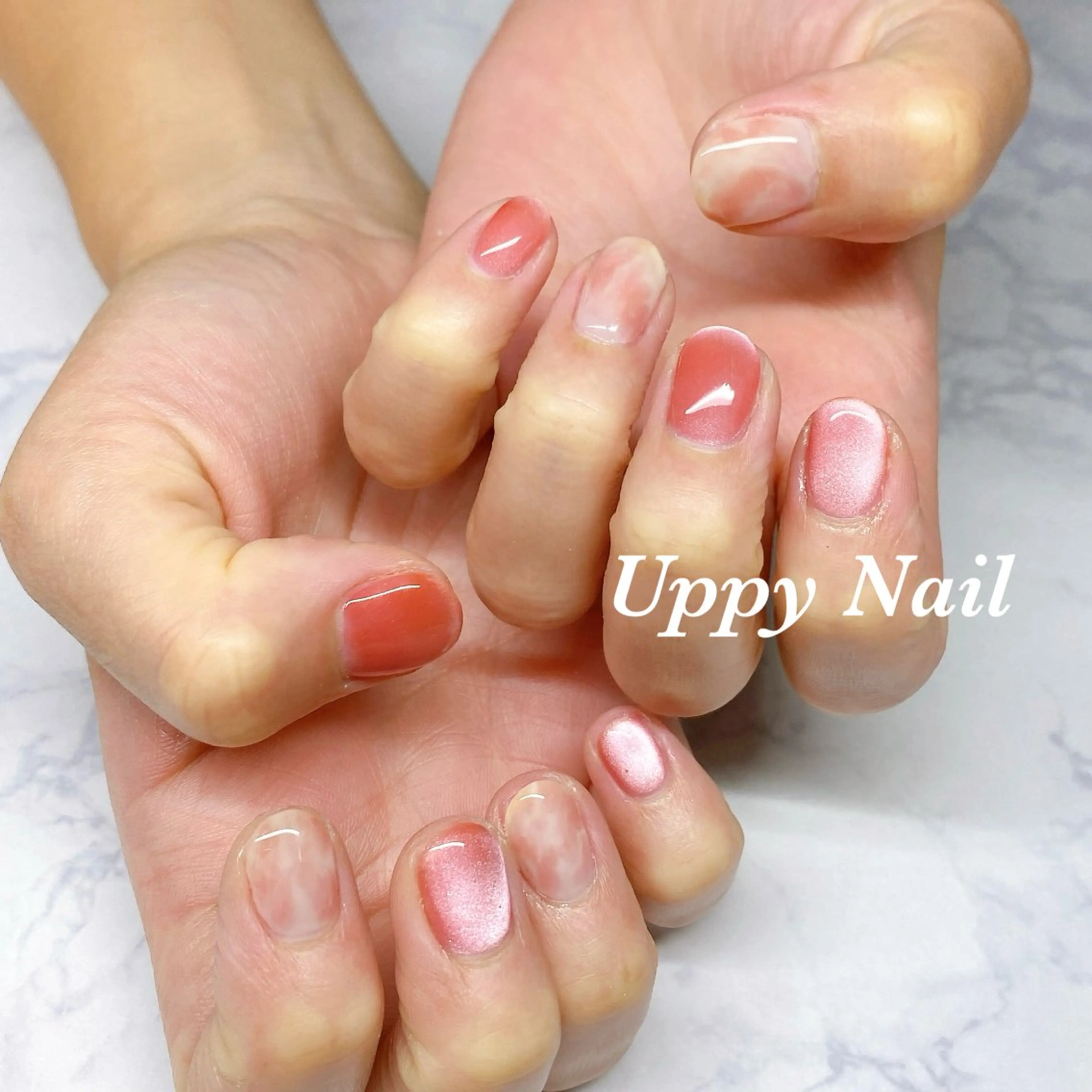 ネイル ニュアンスネイル ハンドネイル Uppy Nail ukyoのネイルデザイン