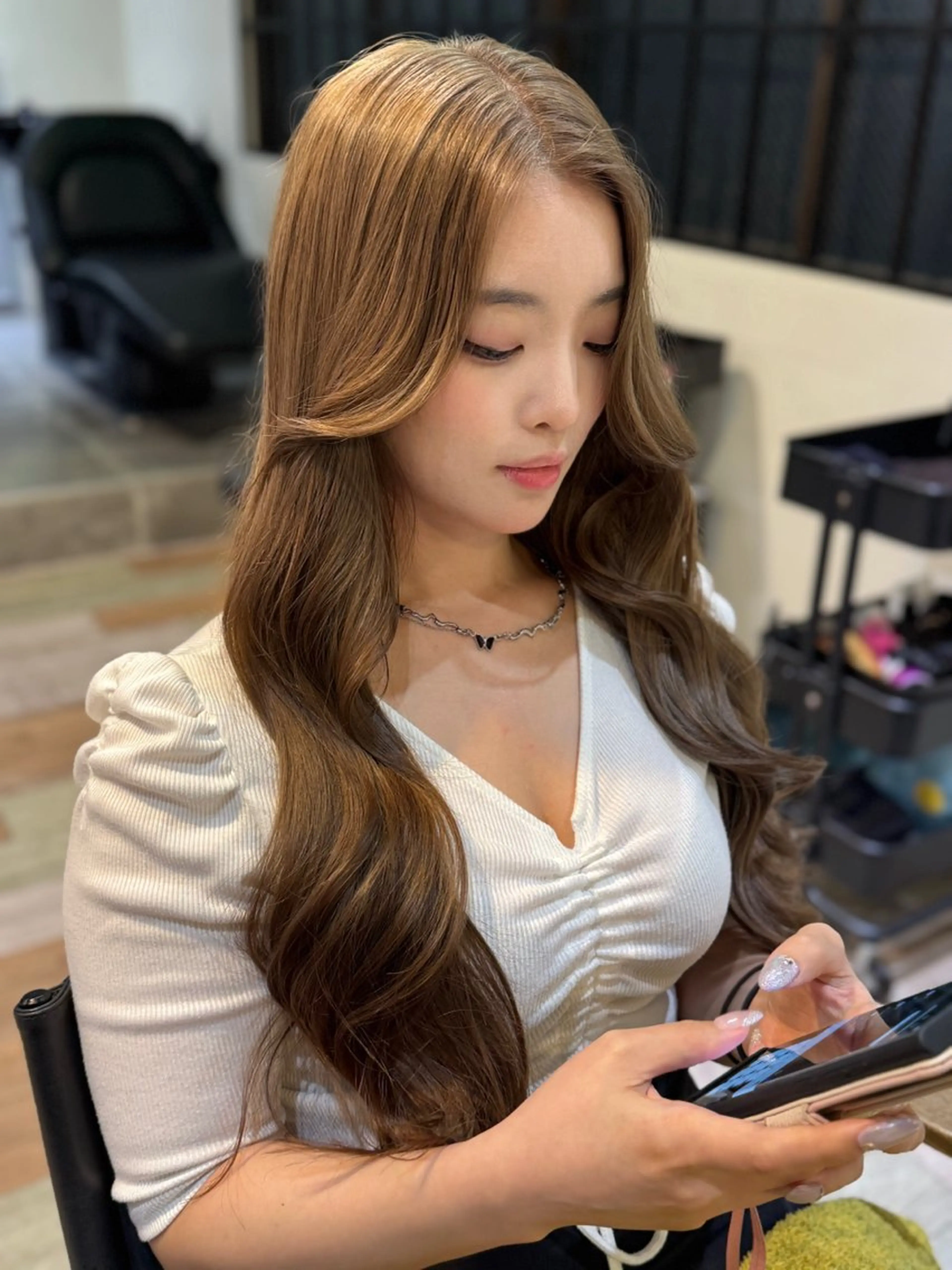 ロング 🤍理想の顔周り kouta🤍のヘアスタイル