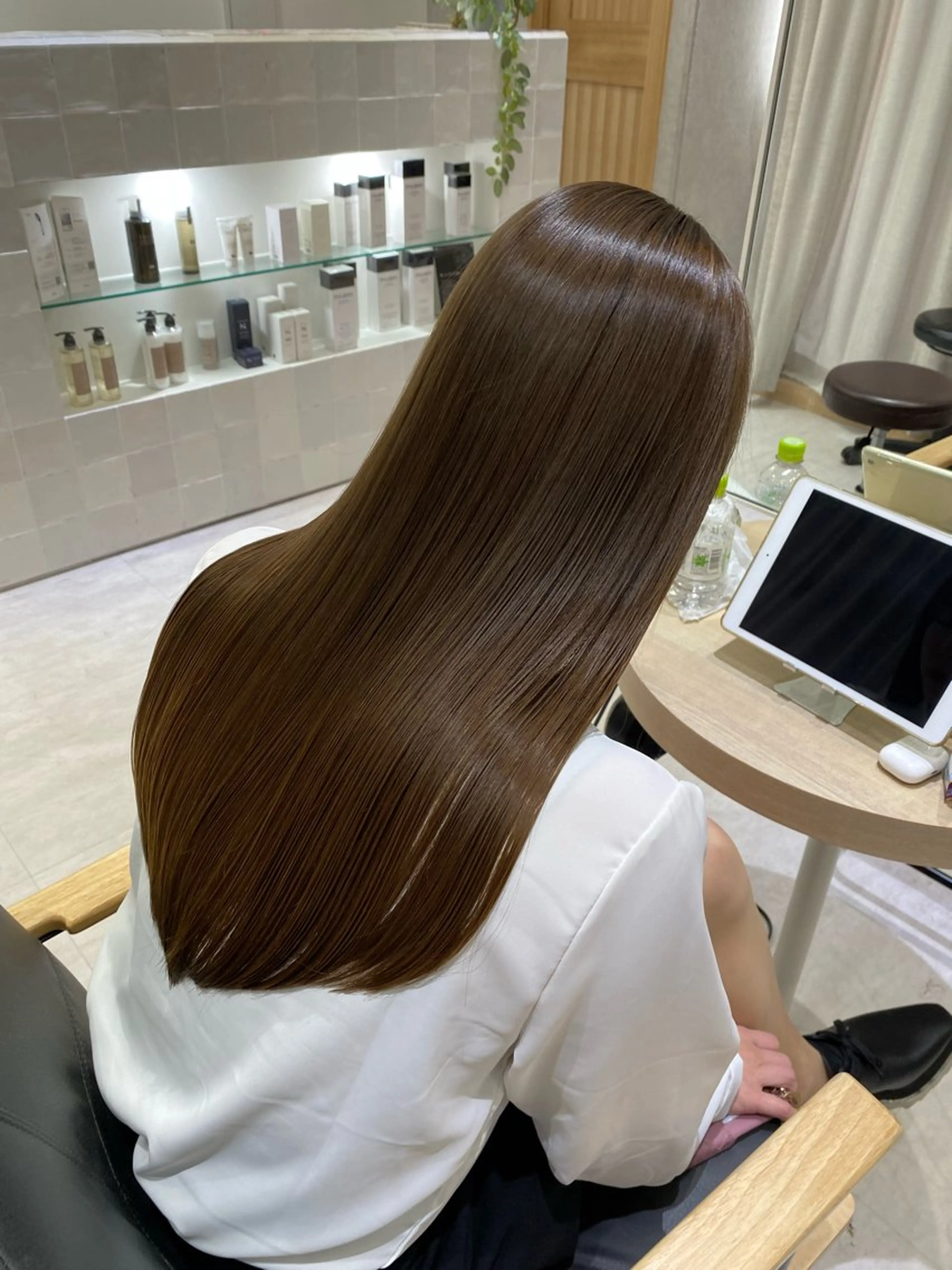 セミロング カット ヘアカラー トリートメント 中村一樹/髪質改善 艶髪/艶カラー/美髪のヘアスタイル