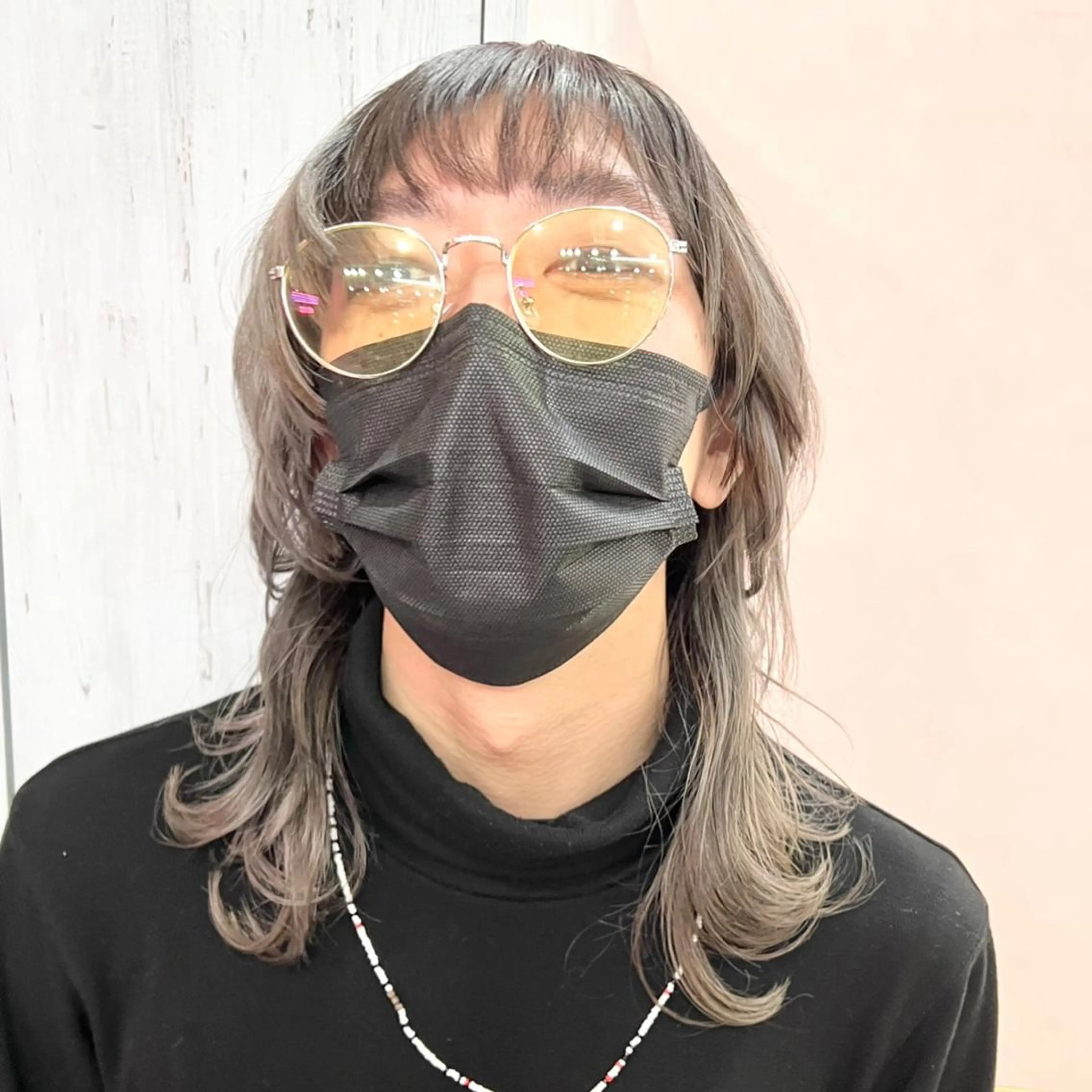 セミロング カラー パーマ ヘアアレンジ メンズ メンズブリーチ メンズ韓国風 メンズパーマ メンズウルフカット セミロングパーマ Maestro所属・🪼個性、雰囲気🪼 ⛈オカダ🎧のヘアスタイル