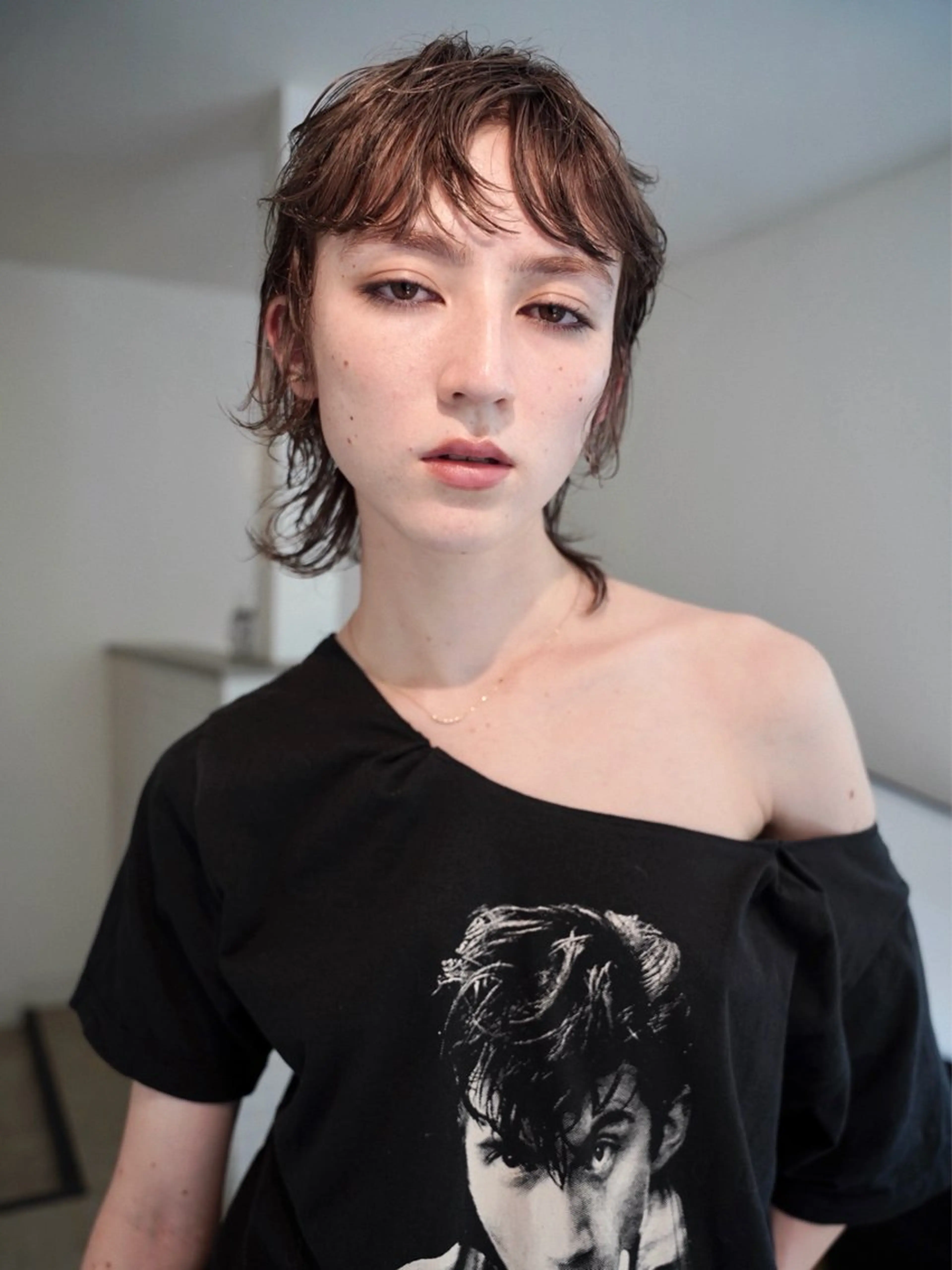 ショート カラー ブラウンカラー 外国人風カラー マレットヘア ショートヘア ウルフカット カット ヘアカラー トリートメント 似合わせデザイン ブリーチKaitoのヘアスタイル