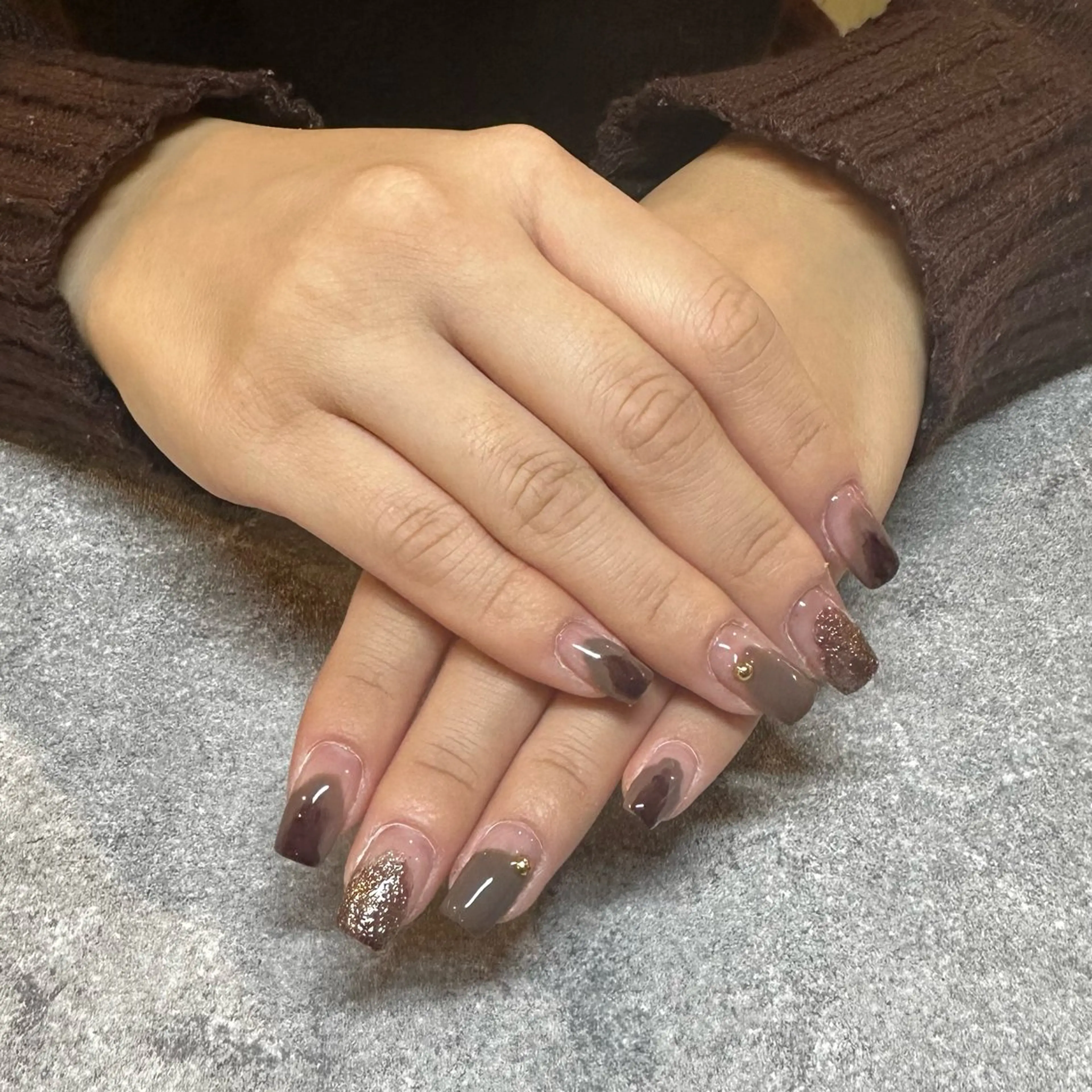 ネイル ニュアンスネイル Belle Pétille所属・S. AKARIのネイルデザイン