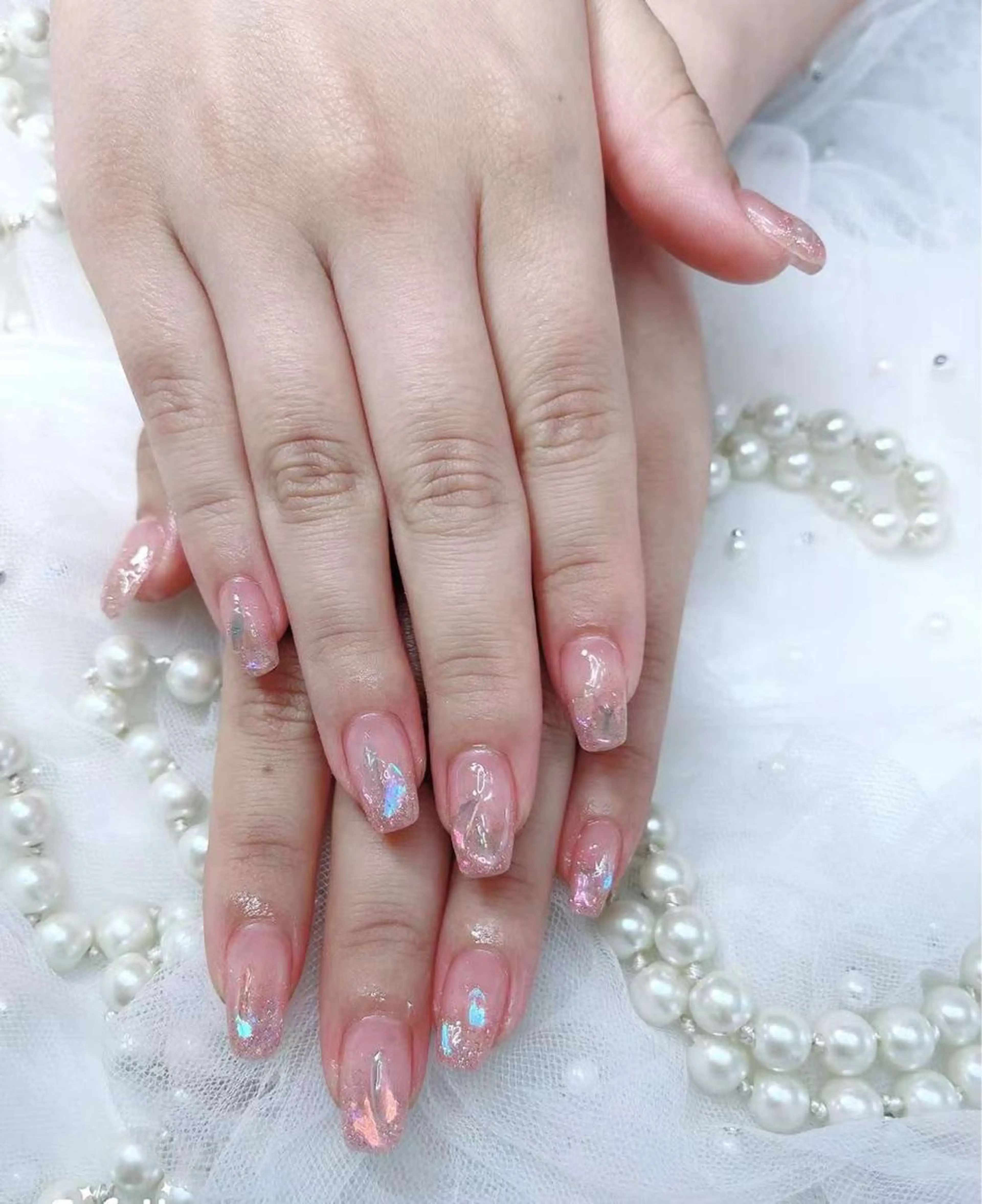 ネイル ネイルサロンAiri 長さ出し·シンプルのネイルデザイン