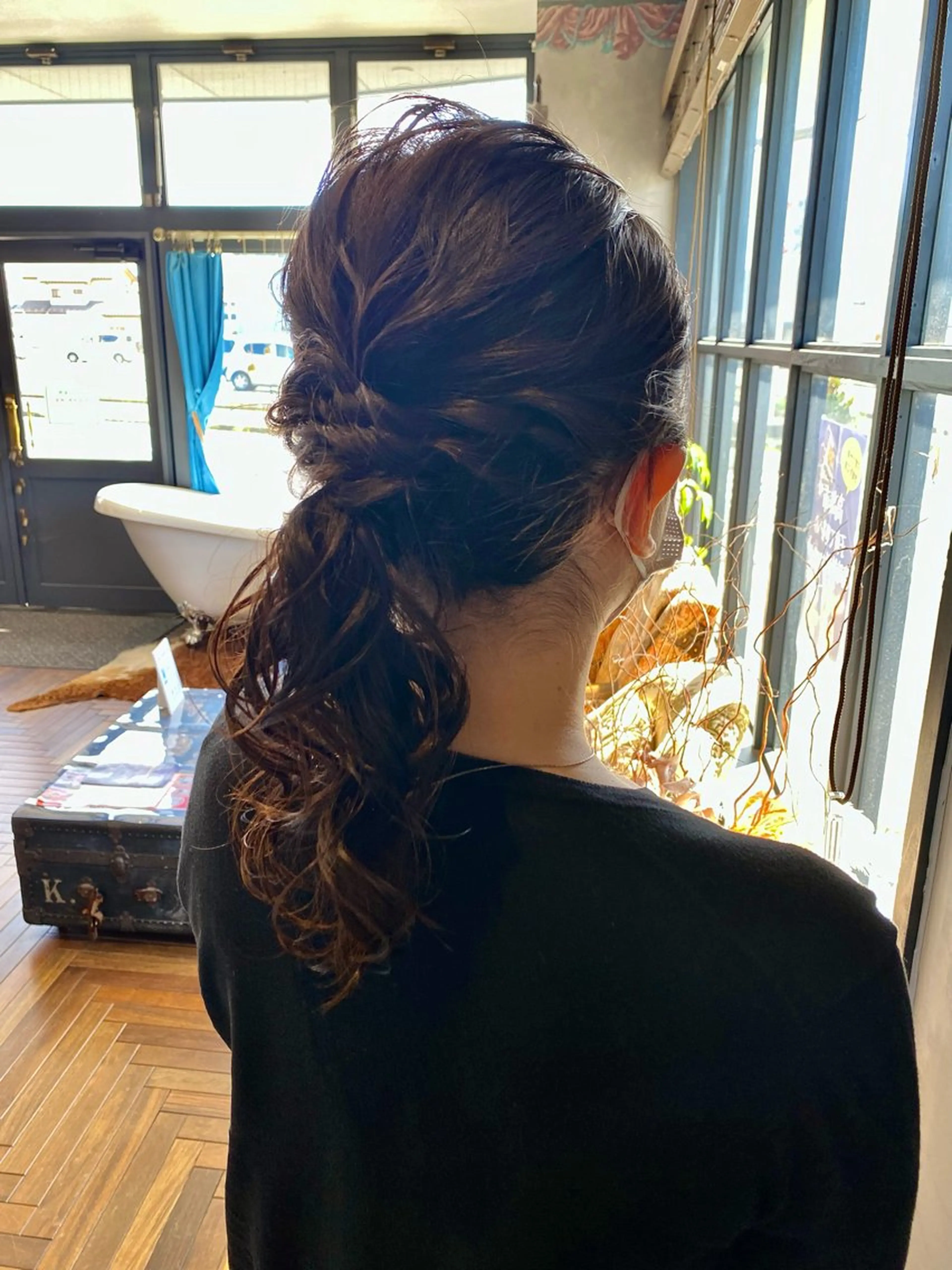 ロング ヘアセット 内田 遥香のヘアスタイル