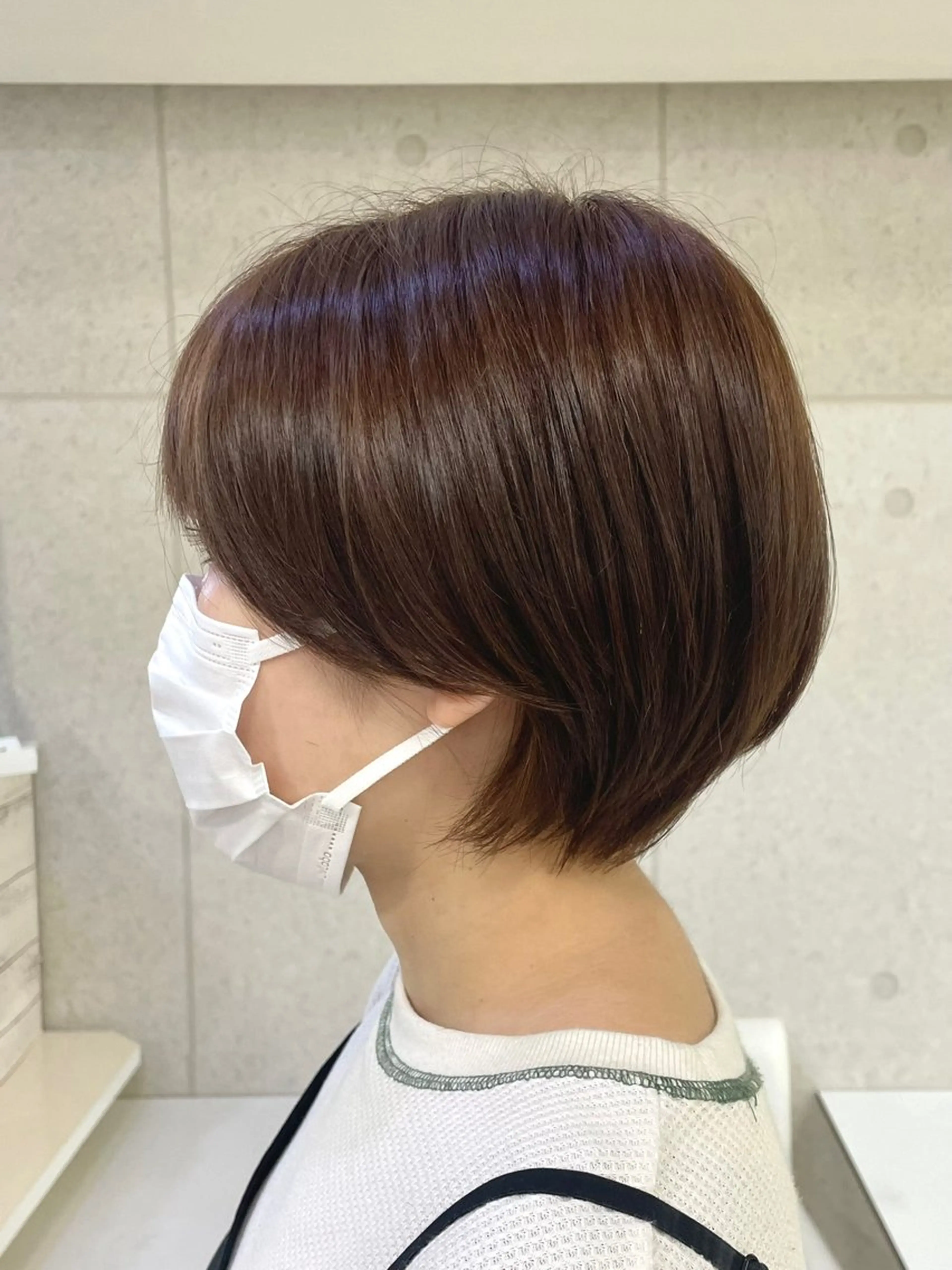 ミディアム カット トリートメント 簡単スタイリングヘア 💫ﾖｺﾊｼのヘアスタイル
