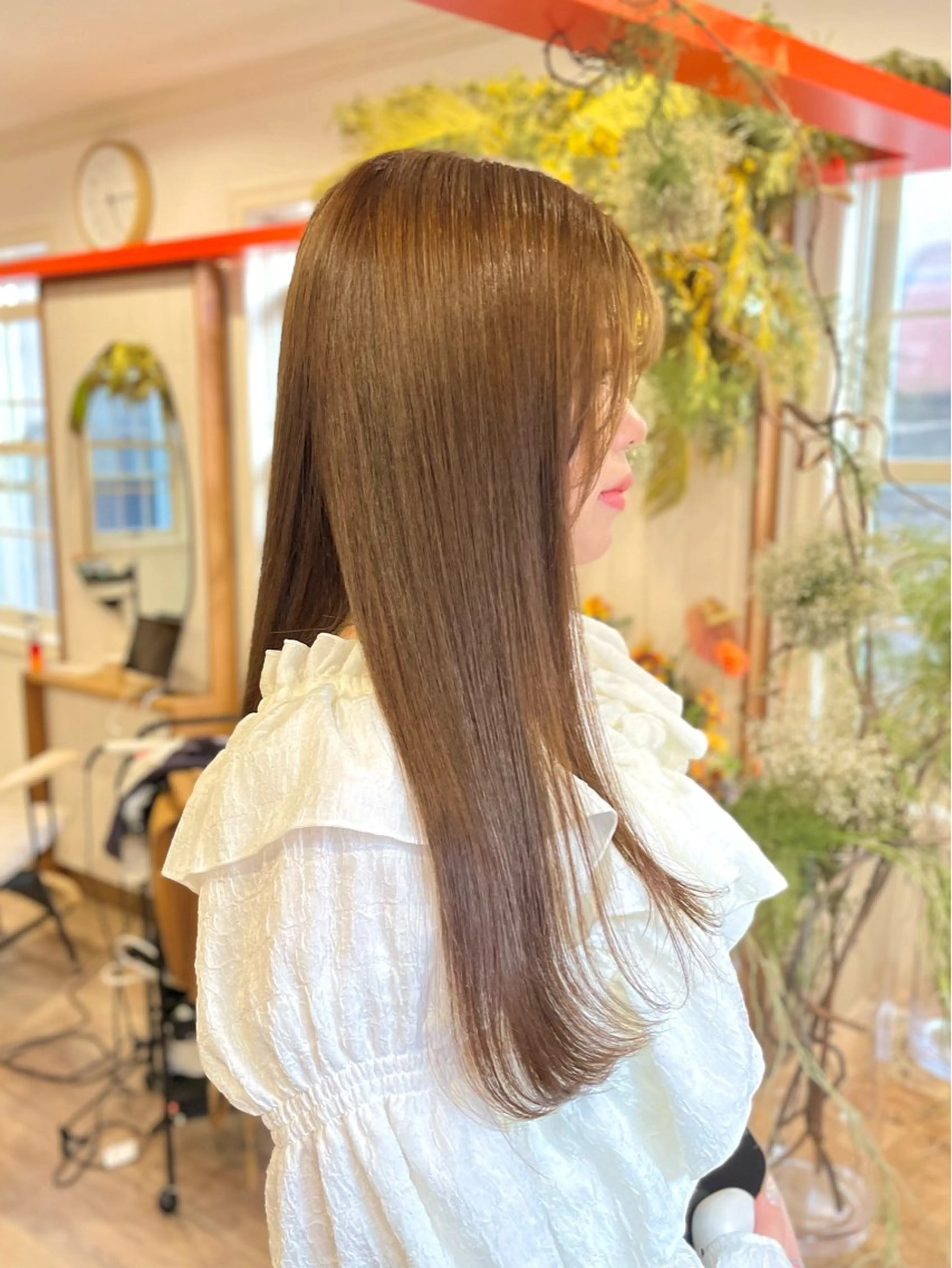 ロング 髪質改善 カット ヘアカラー 縮毛矯正 トリートメント 表参道/髪質改善/ 透明感/遠藤良祈のヘアスタイル