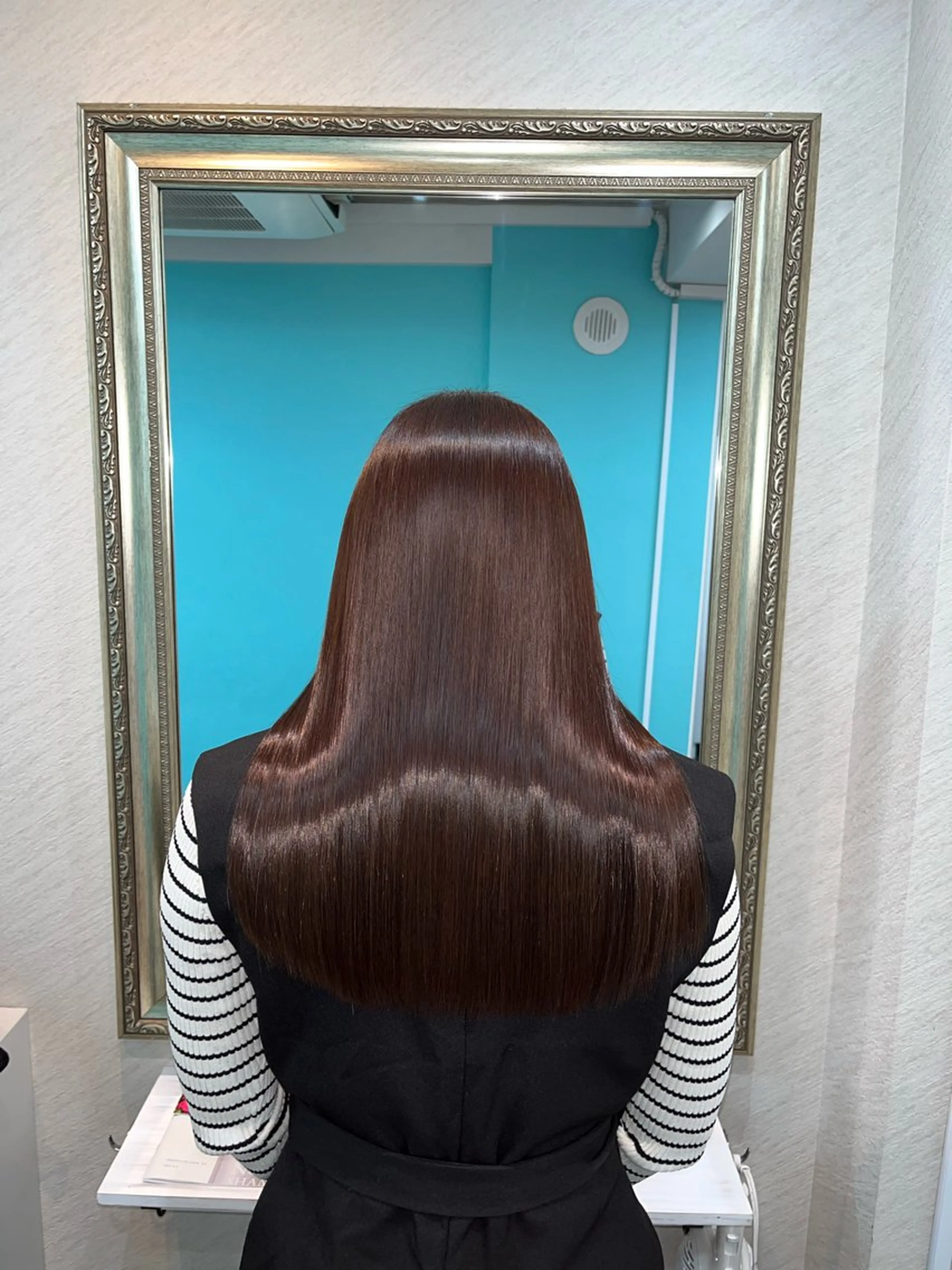 ロング カラー アクアカラー 髪質改善 ロング 縮毛矯正 トリートメント カット ヘアカラー 縮毛矯正 トリートメント ヘッドスパ ヘアセット seta新宿所属・髪質改善/縮毛矯正 芹沢のヘアスタイル