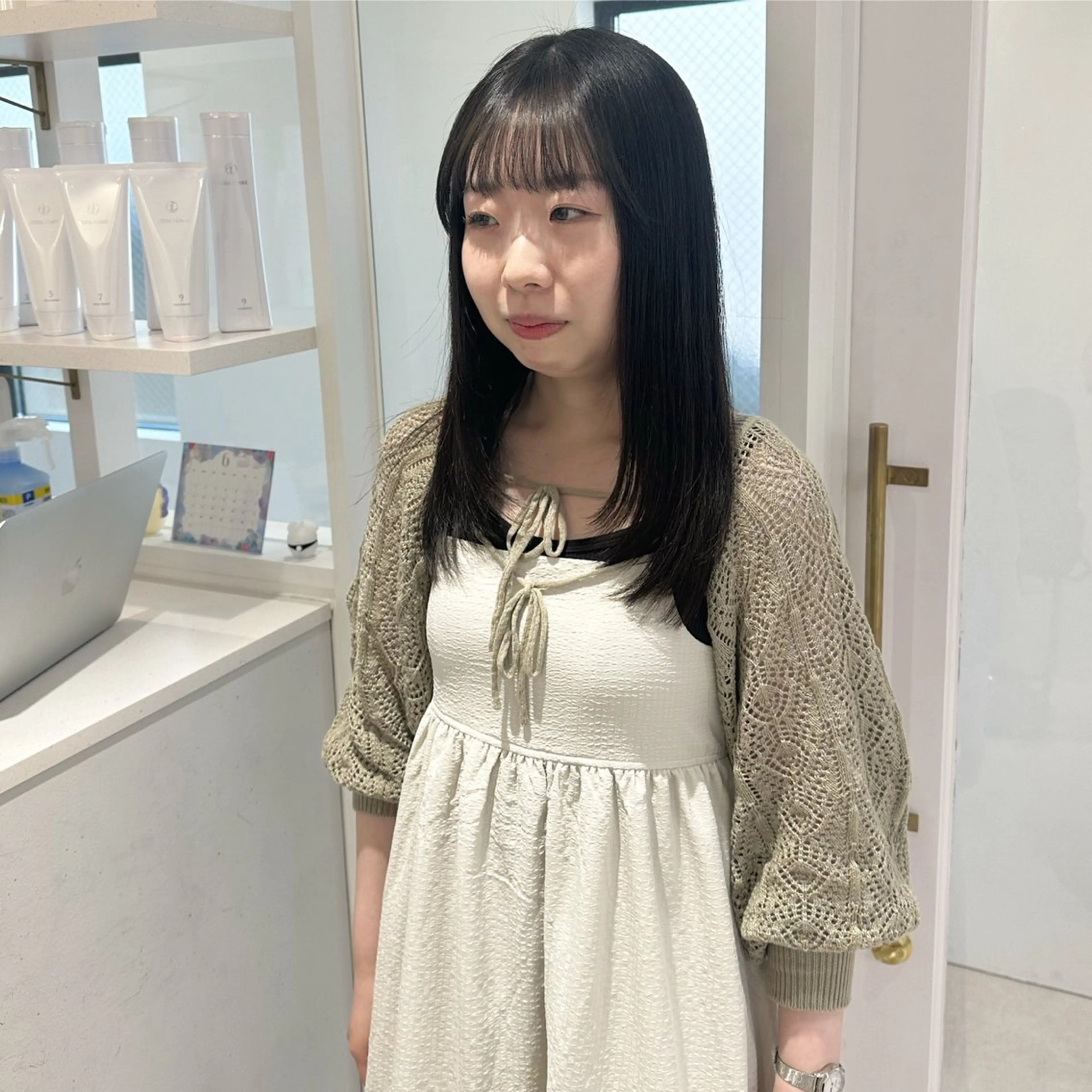 ミディアム カラー パーマ お洒落パーマ/ 艶カラー/michiのヘアスタイル