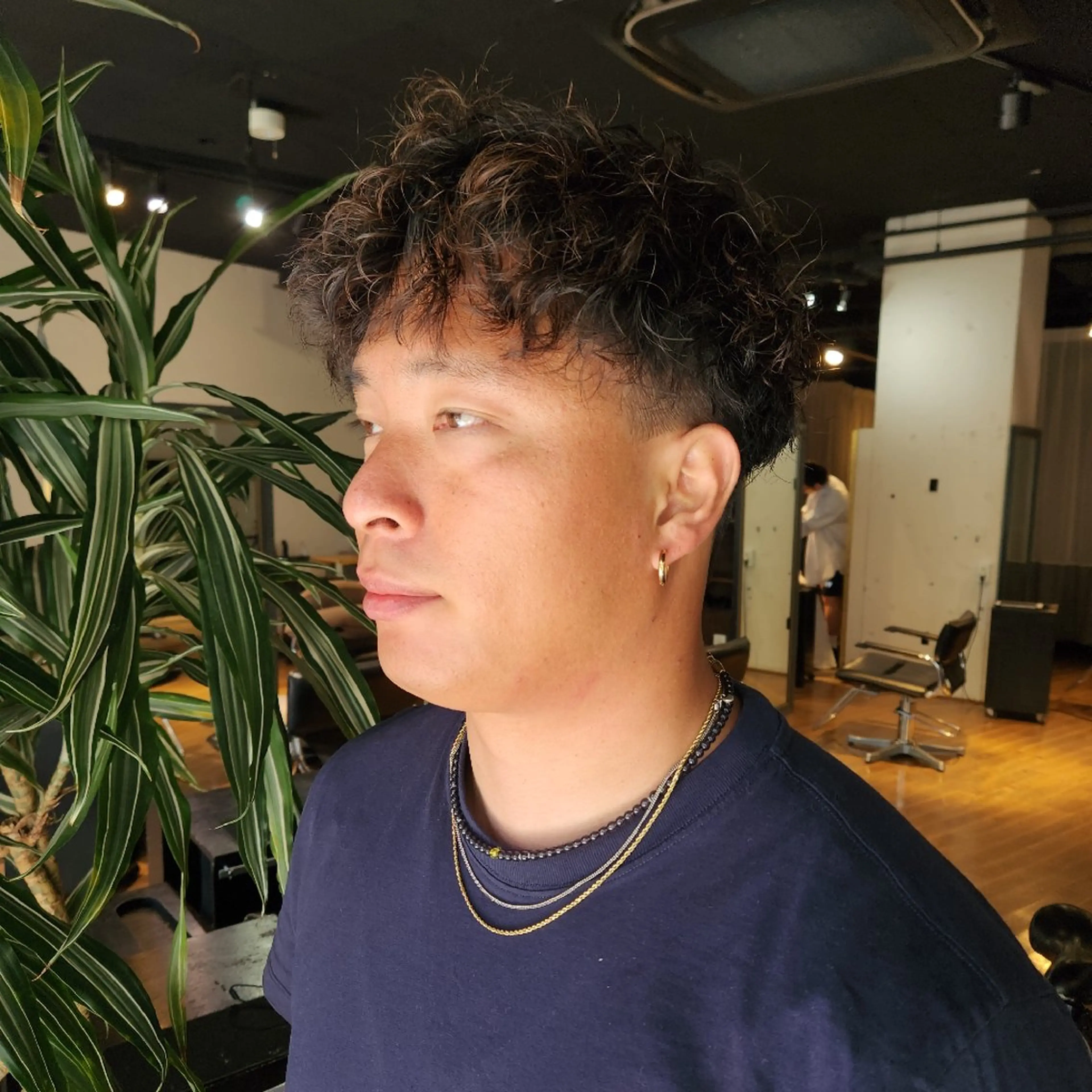 ショート メンズ パーマ カット パーマ SAVA keyaki所属・ハヤシ マユ ✂のヘアスタイル