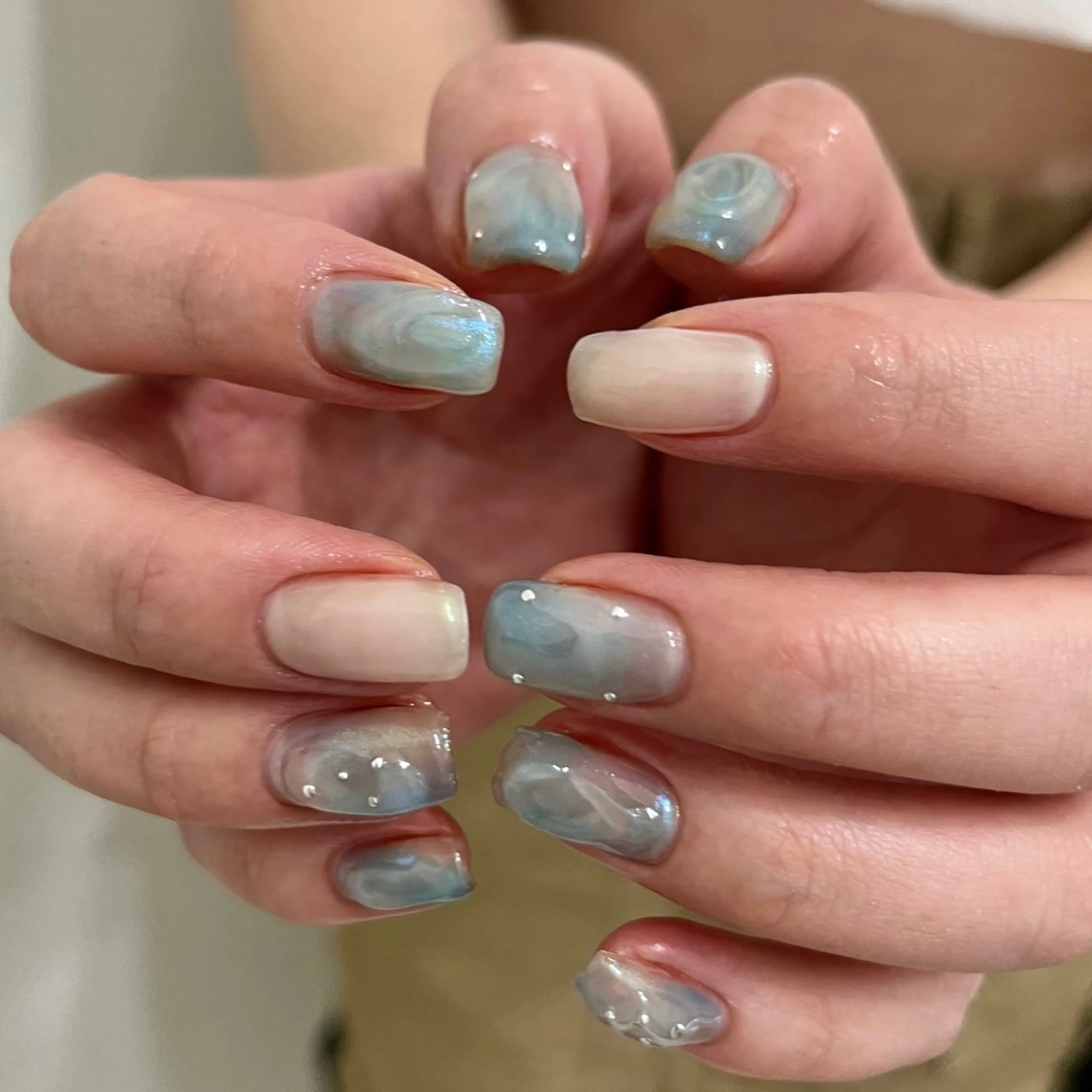 ネイル グリーン ハンドネイル nail salon O (en)所属・vegh. nail／阿波座のネイルデザイン