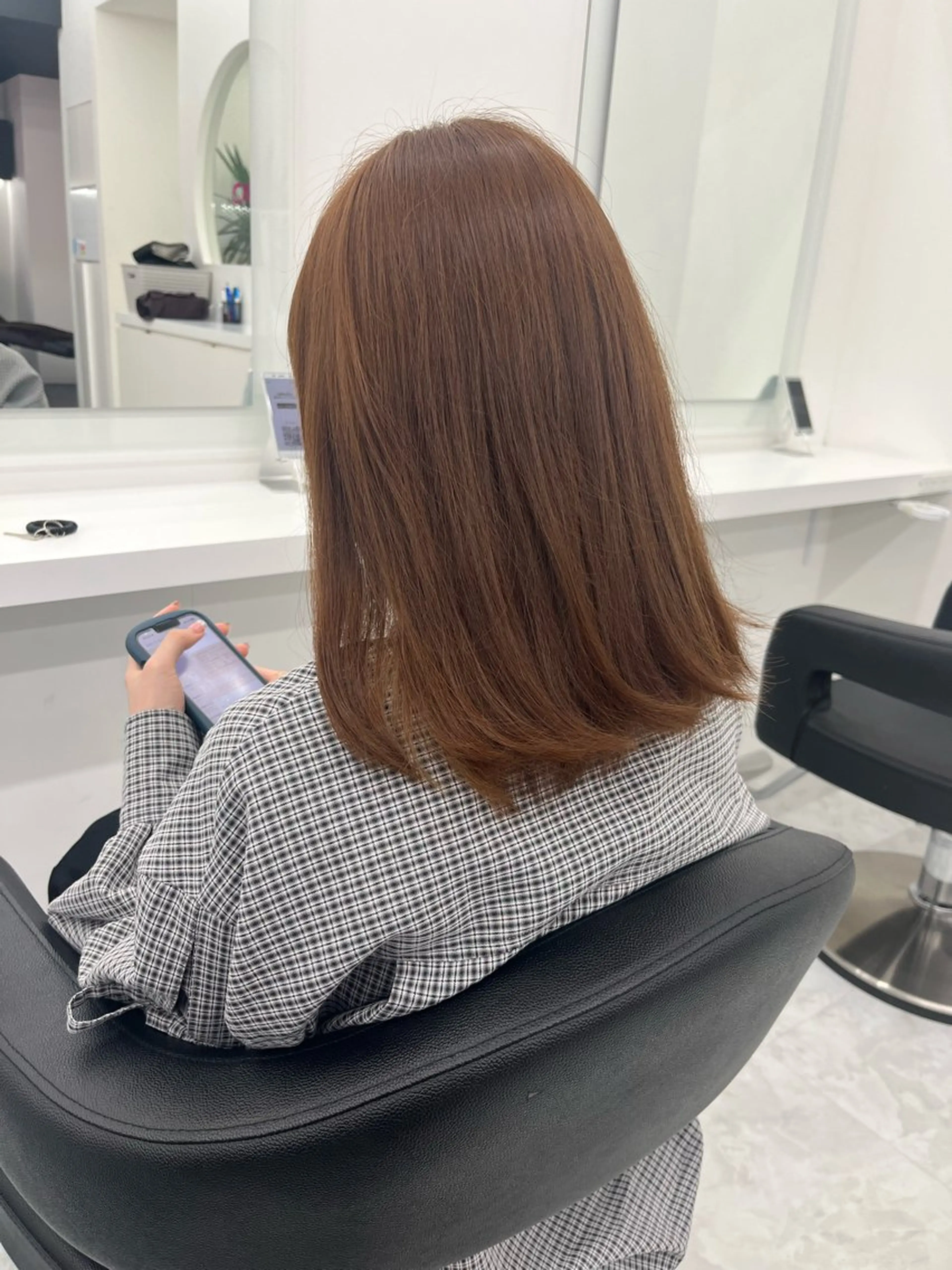セミロング カラー ベージュカラー ヘアカラー 💖トレンド夏 カラー💖FUTAのヘアスタイル