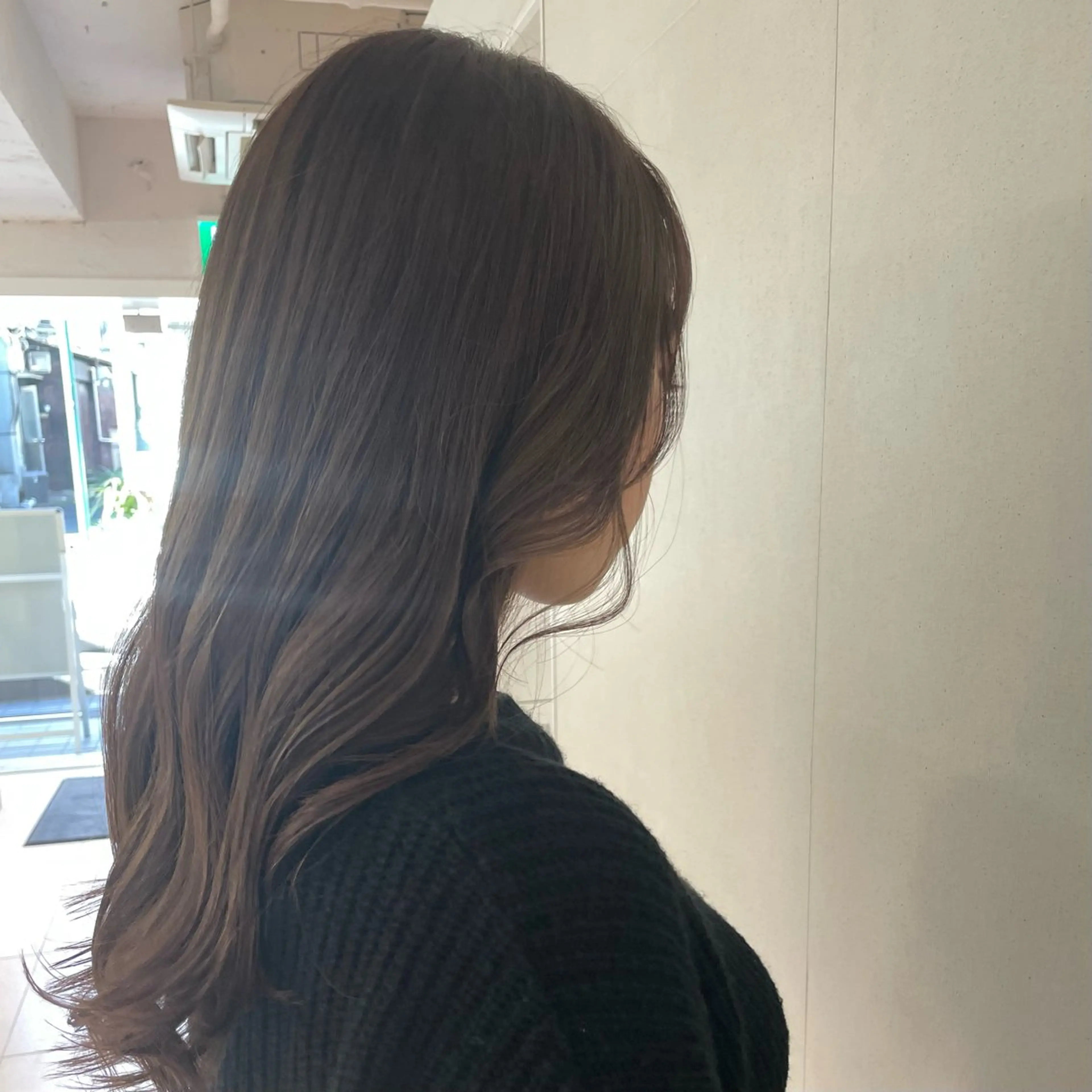 ロング カラー カット ヘアカラー トリートメント 💎久米川 東村山 BASSAサトウ💎のヘアスタイル