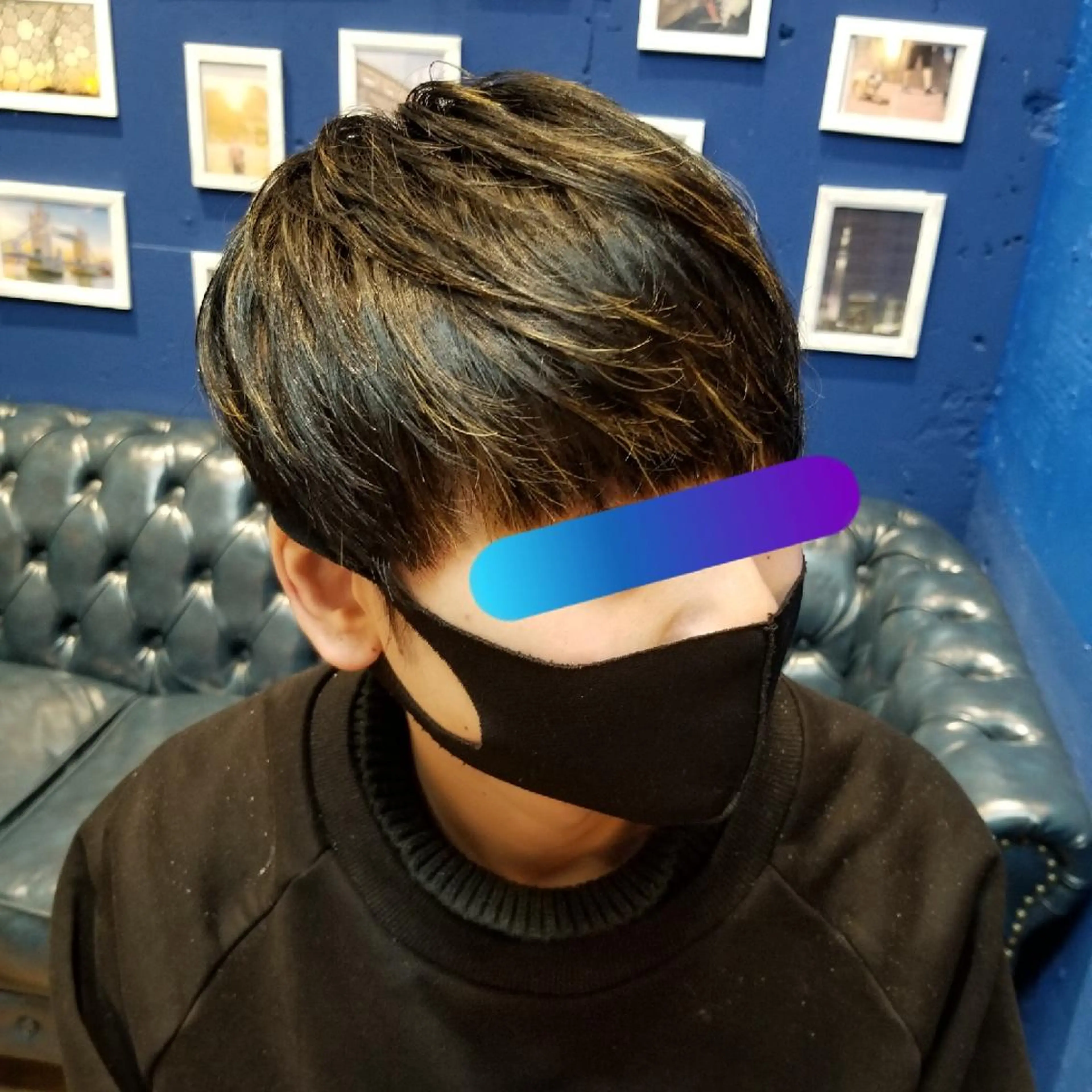 ショート メンズ メンズブリーチ ビジネス フェードカット メンズ韓国風 マッシュ LIBERTY・野地 barber  NDのヘアスタイル