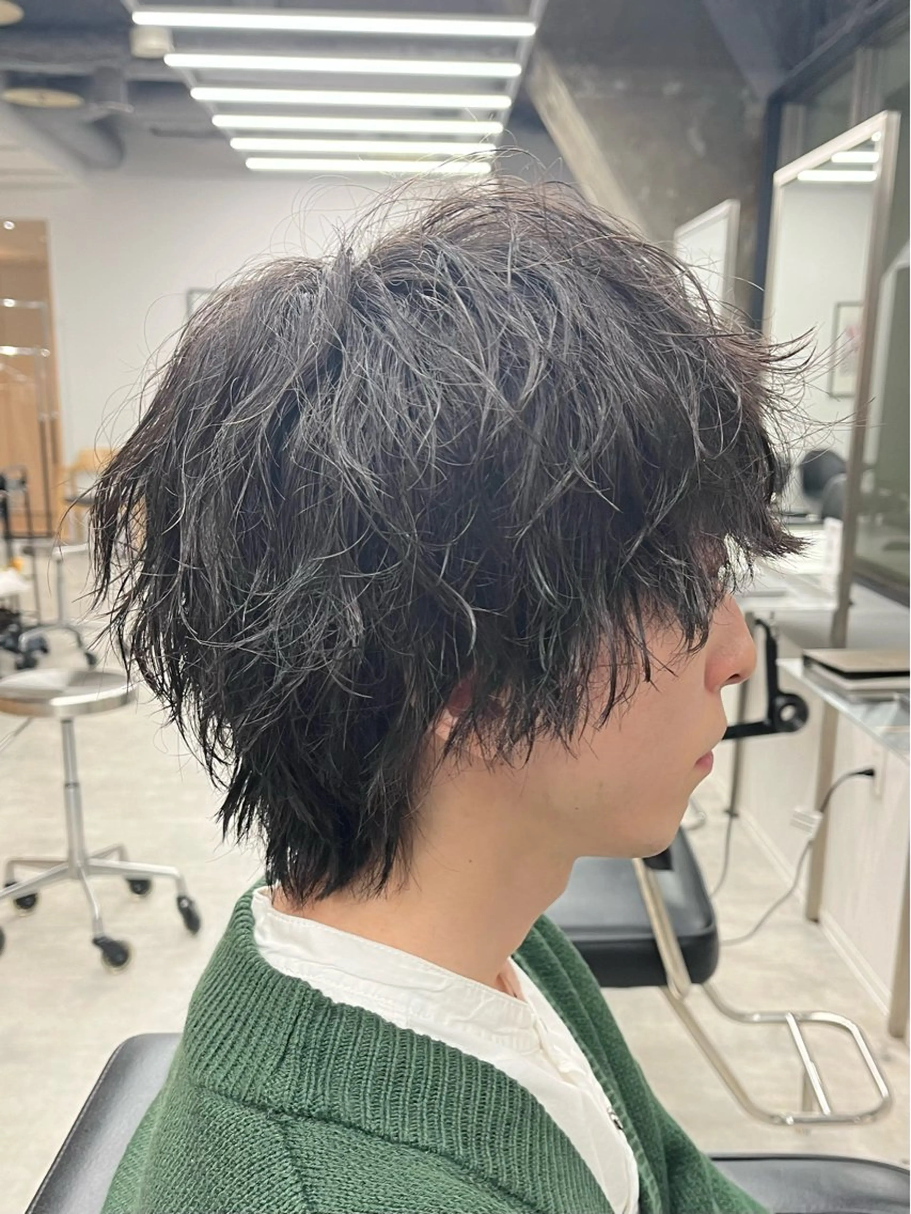 ミディアム パーマ メンズ ミディアムパーマ メンズパーマ ツイストスパイラルパーマ スパイラルパーマ 新潟メンズパーマ 新潟駅/小田拓実のヘアスタイル
