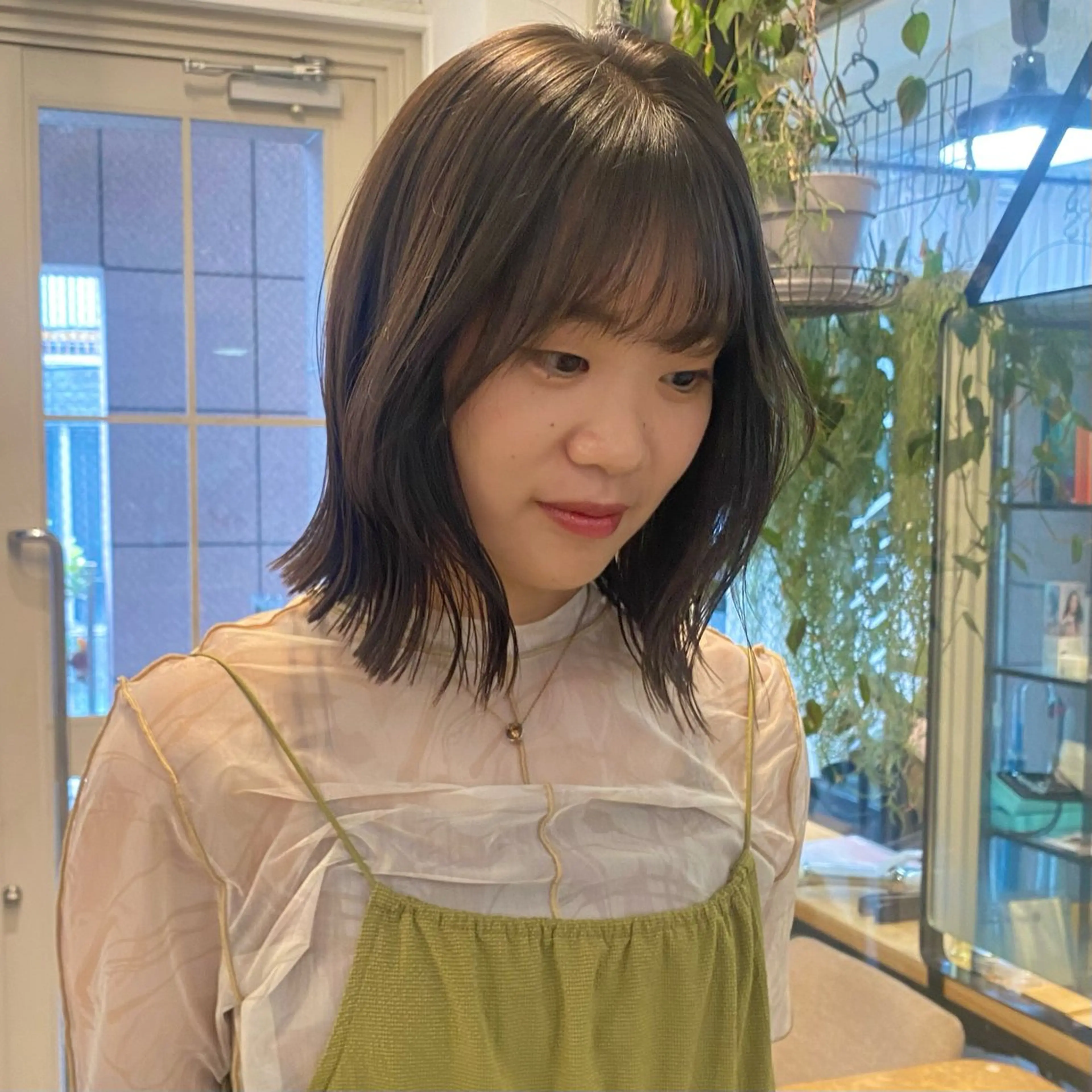 ミディアム カラー カット ヘアカラー トリートメント noa/ 渋谷のヘアスタイル